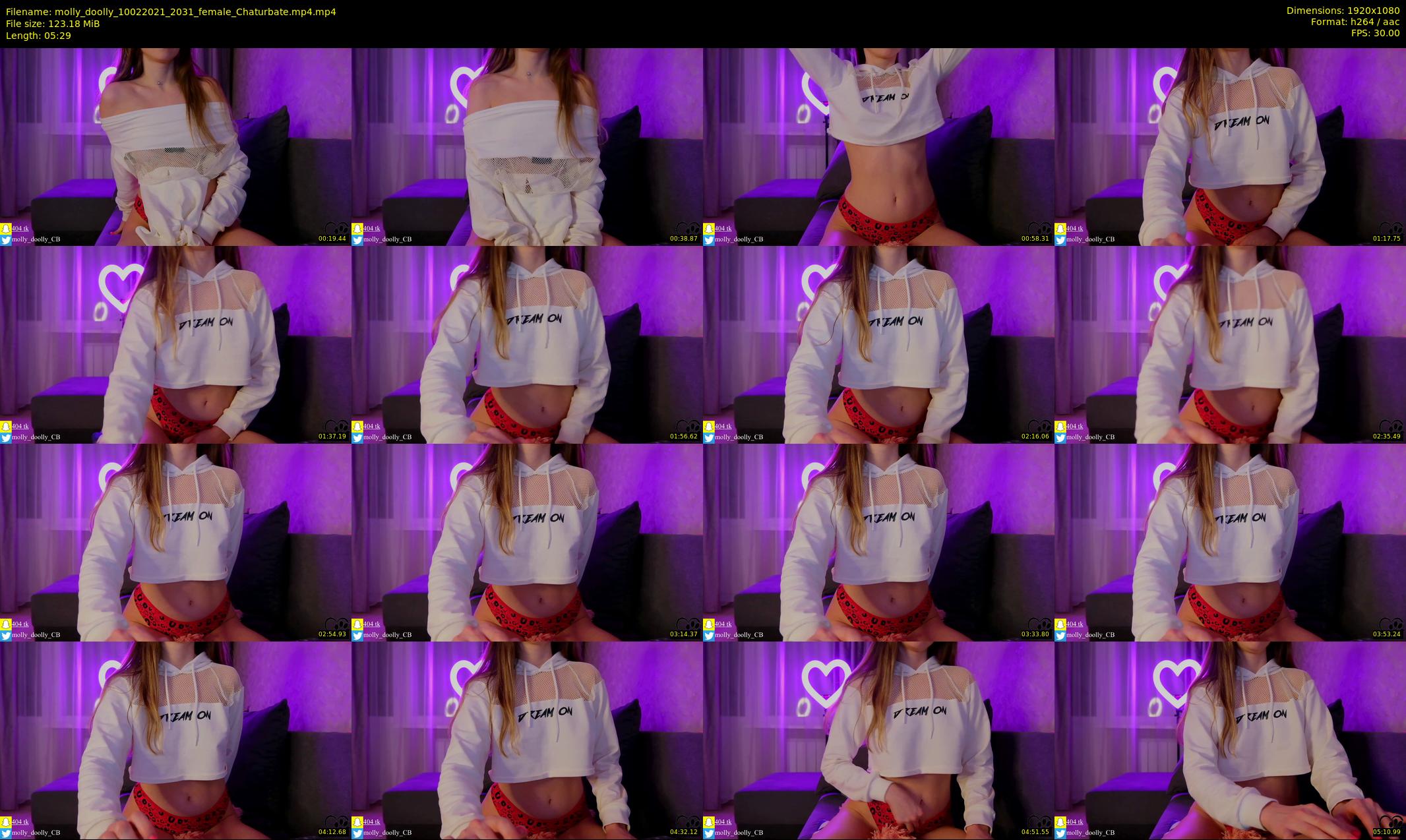 molly_doolly — 6 minute Chaturbate female cam show recording, 1080p, Feb 10, 2021