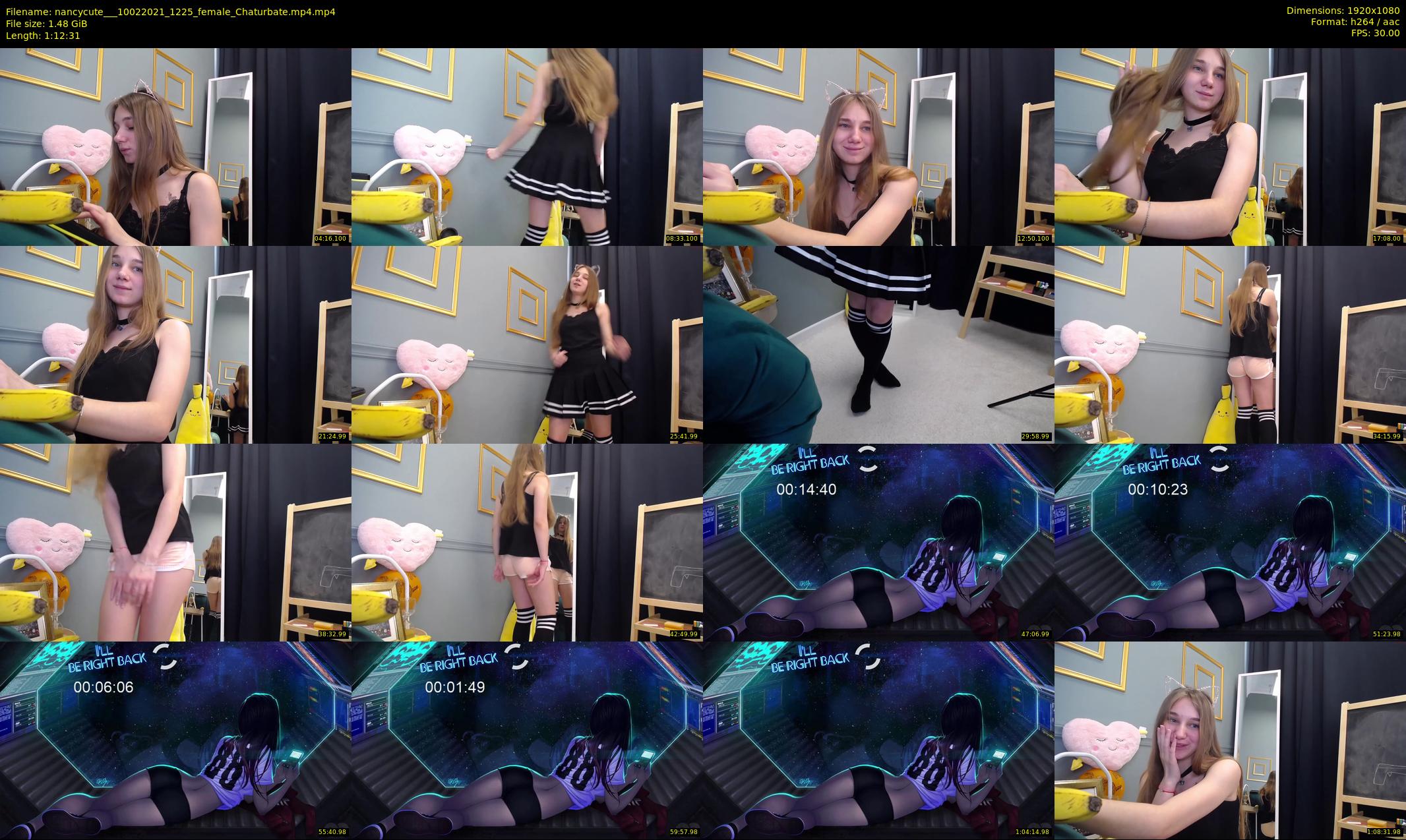nancycute__ — 73 minute Chaturbate female cam show recording, 1080p, Feb 10, 2021