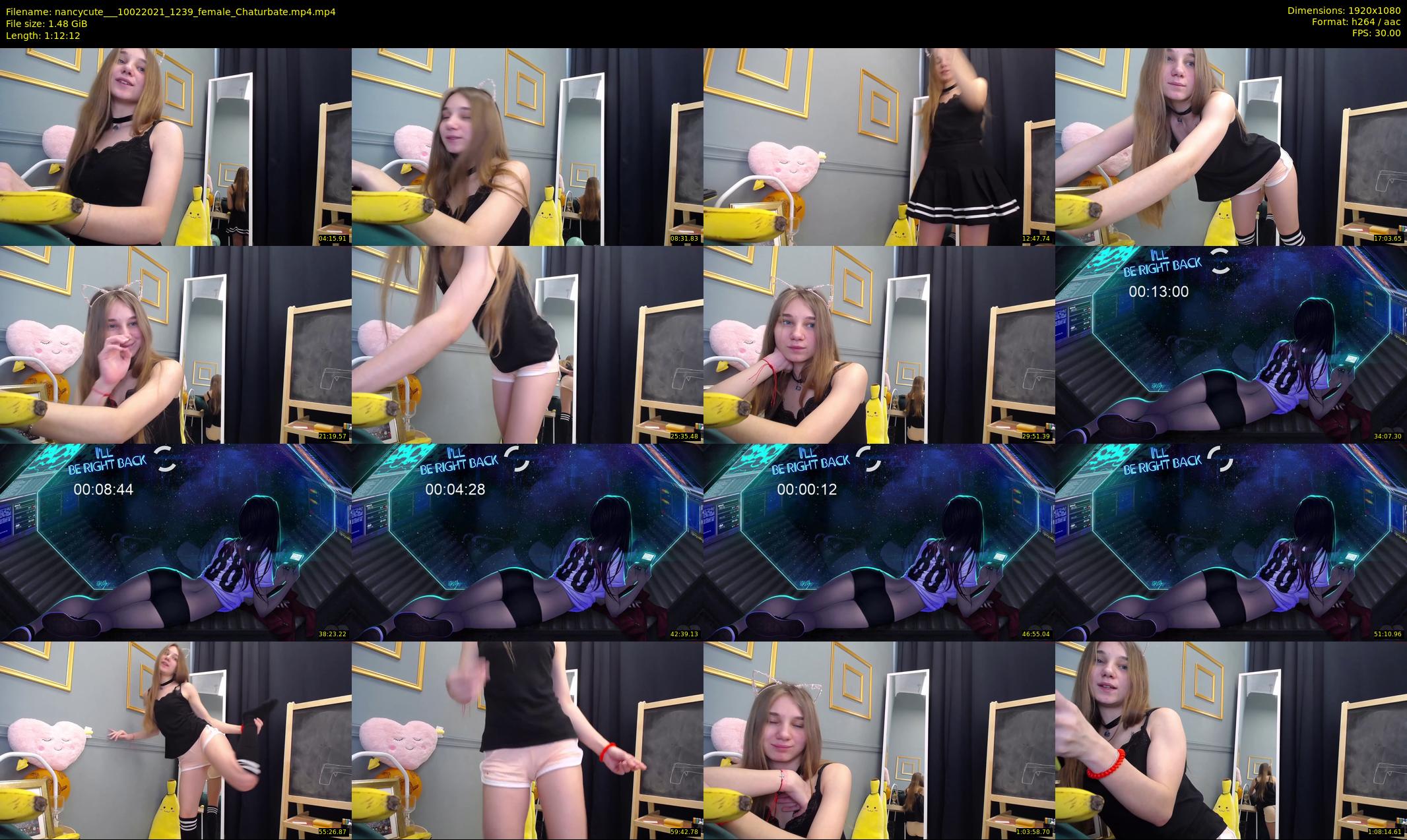 nancycute__ — 73 minute Chaturbate female cam show recording, 1080p, Feb 10, 2021