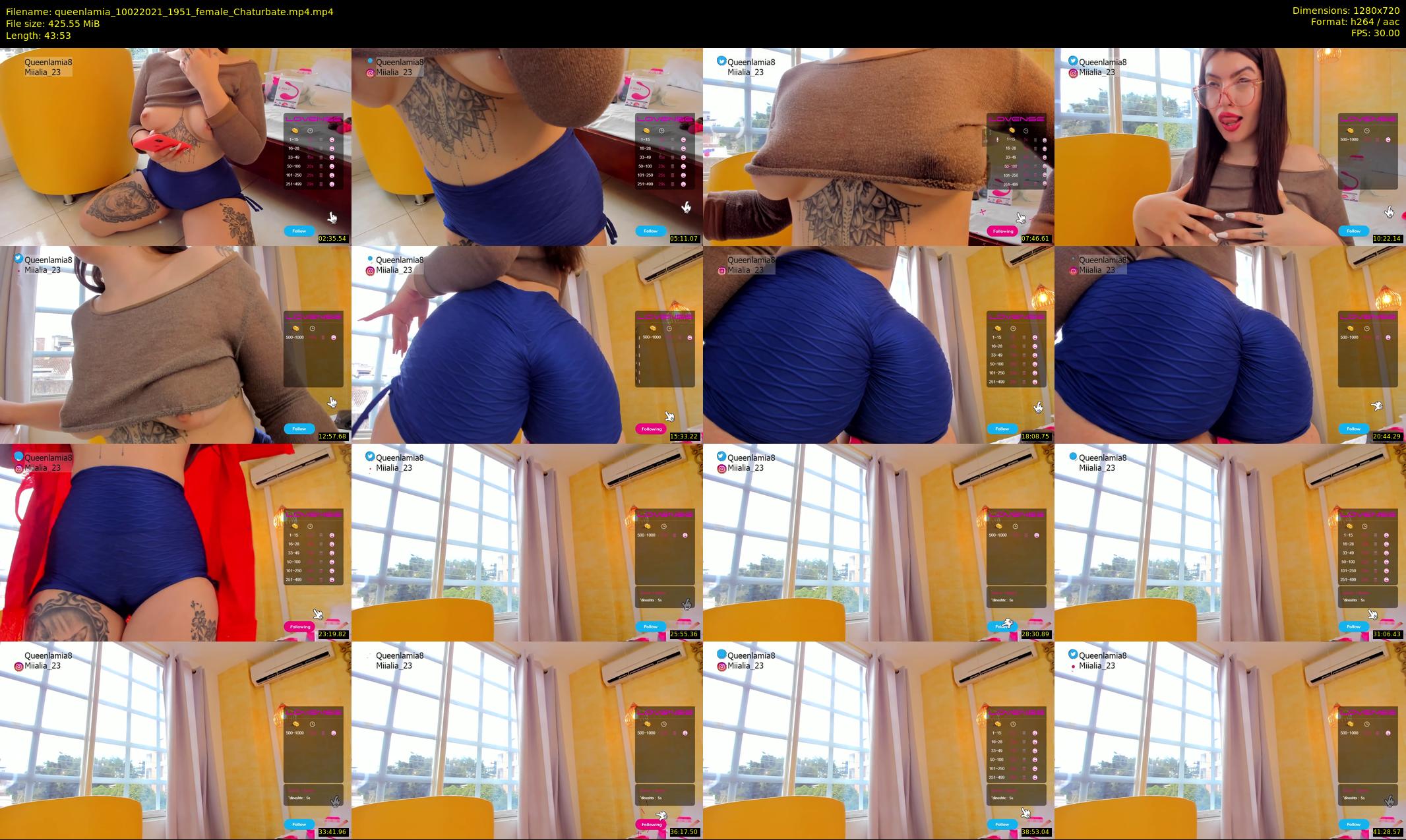 queenlamia — 44 minute Chaturbate female cam show recording, 720p, Feb 10, 2021