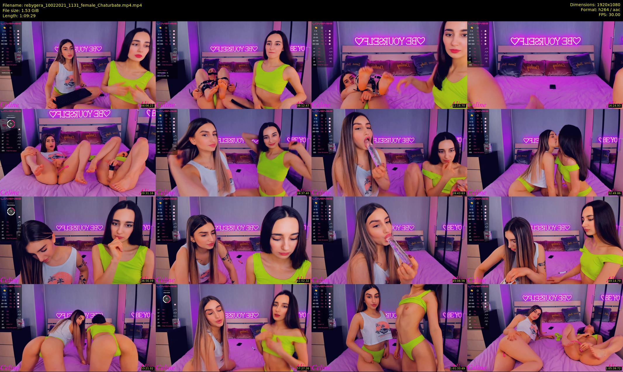 rebygera — 70 minute Chaturbate couple cam show recording, 1080p, Feb 10, 2021