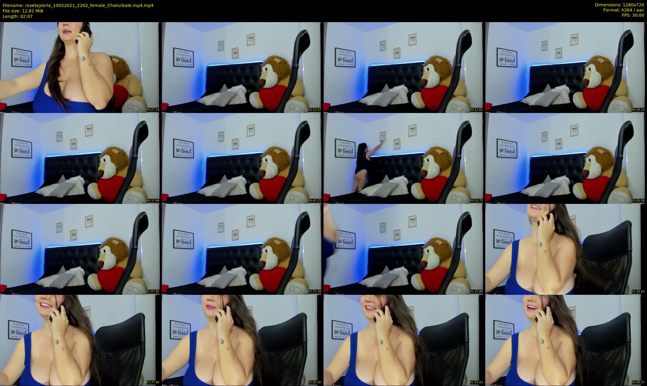 rosetaylorla — 3 minute Chaturbate female cam show recording, 720p, Feb 10, 2021
