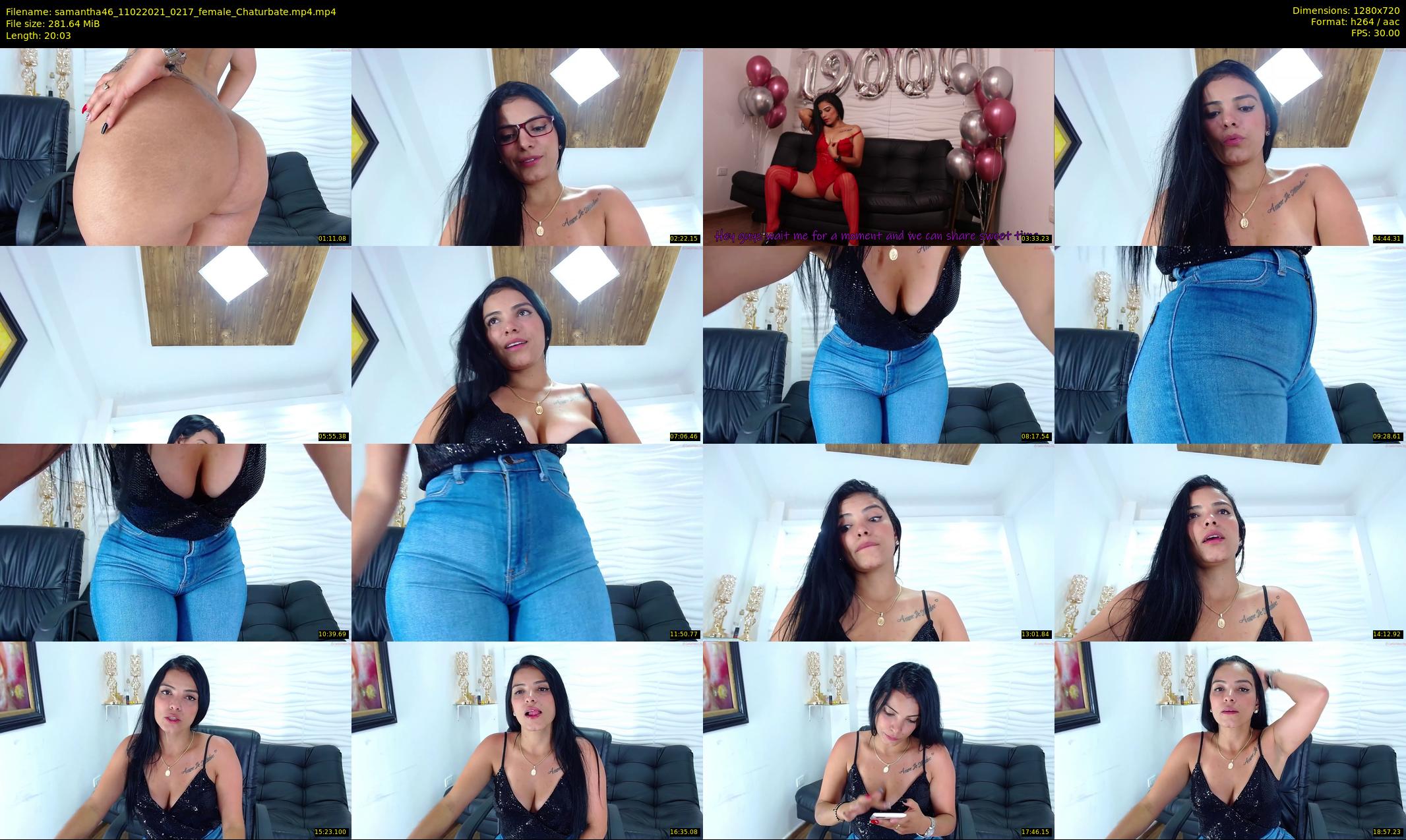 samantha46 — 21 minute Chaturbate female cam show recording, 720p, Feb 11, 2021