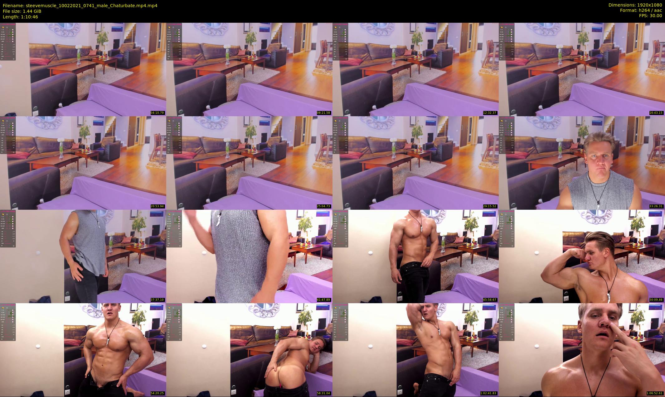 steevemuscle — 71 minute Chaturbate male cam show recording, 1080p, Feb 10, 2021