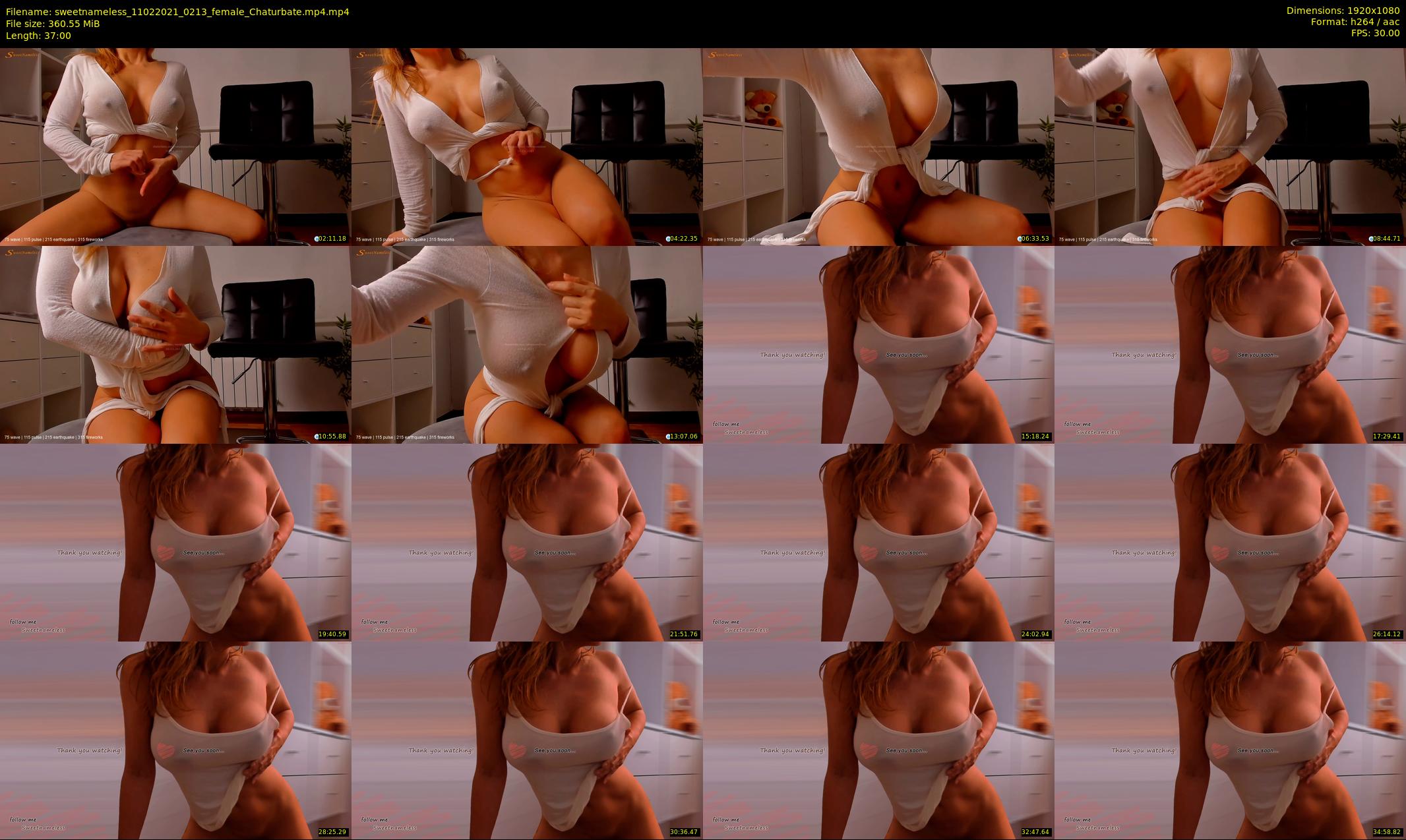 sweetnameless — 37 minute Chaturbate couple cam show recording, 1080p, Feb 11, 2021