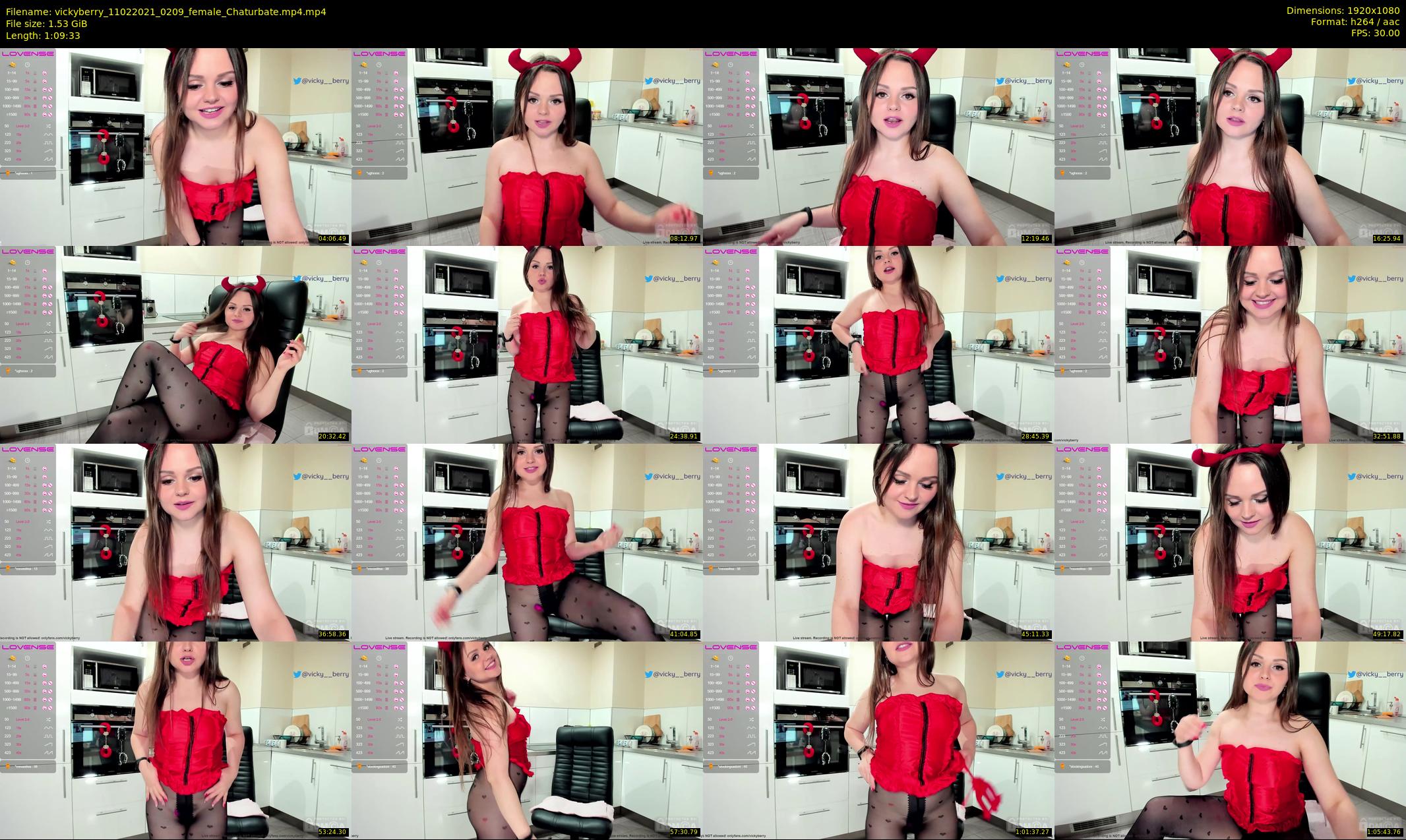vickyberry — 70 minute Chaturbate female cam show recording, 1080p, Feb 11, 2021