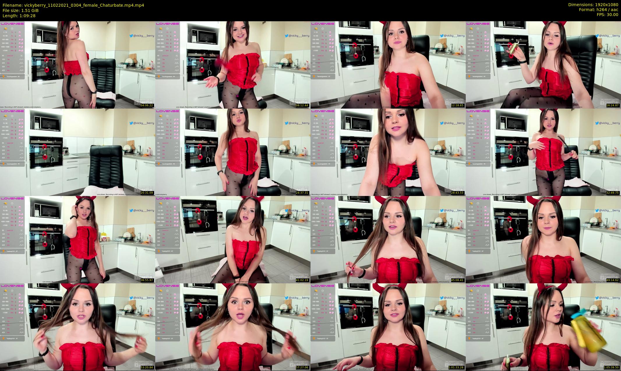 vickyberry — 70 minute Chaturbate female cam show recording, 1080p, Feb 11, 2021
