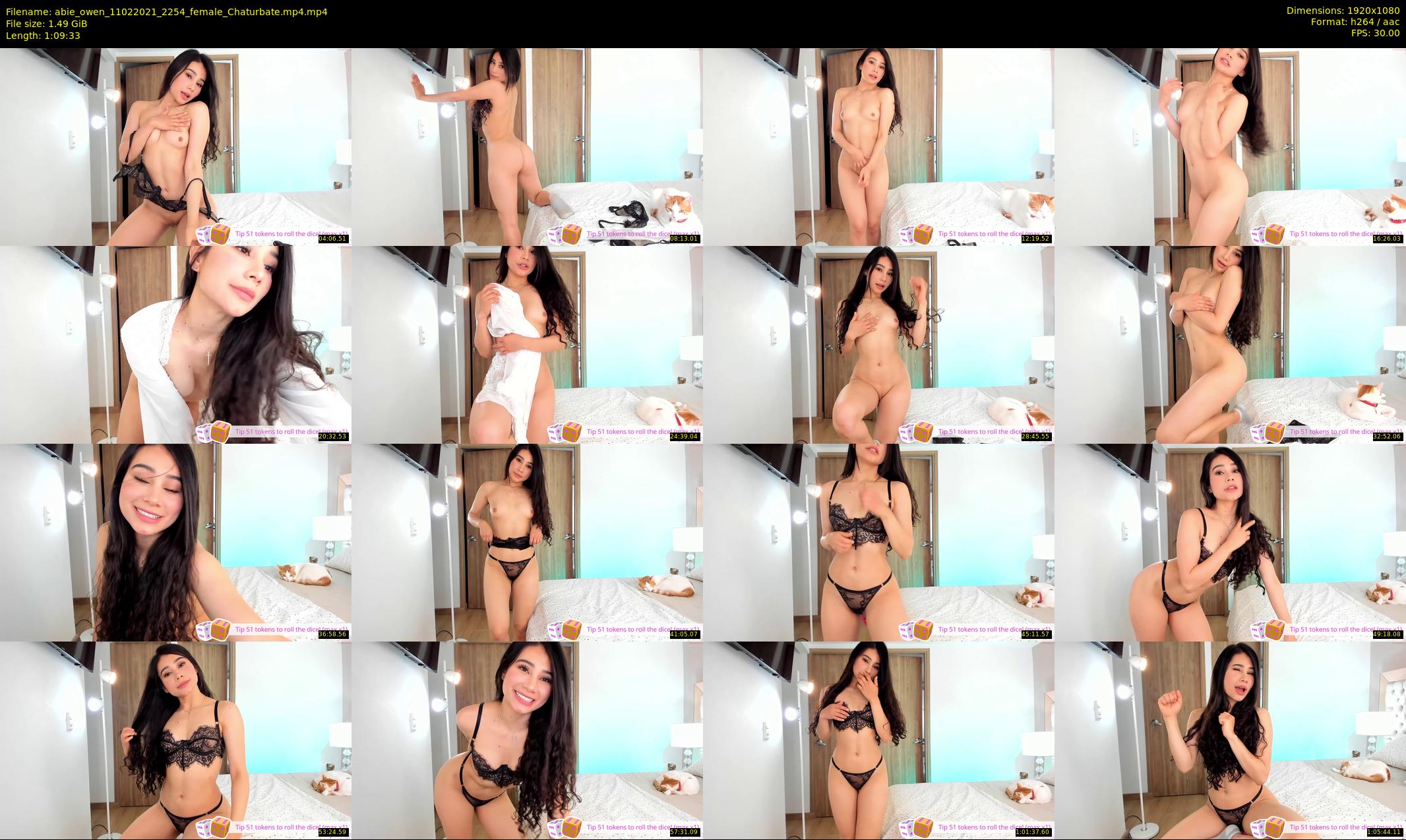 abie_owen — 70 minute Chaturbate female cam show recording, 1080p, Feb 11, 2021