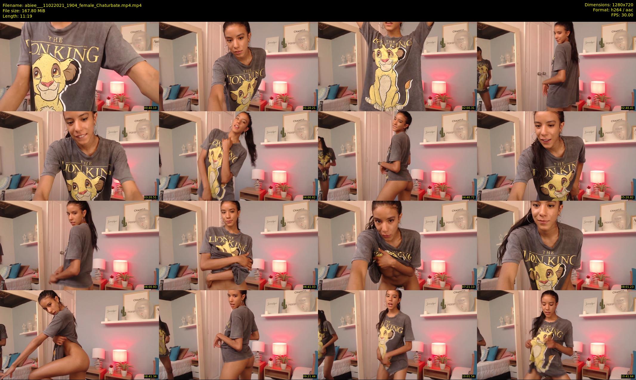 abiee__ — 12 minute Chaturbate female cam show recording, 720p, Feb 11, 2021