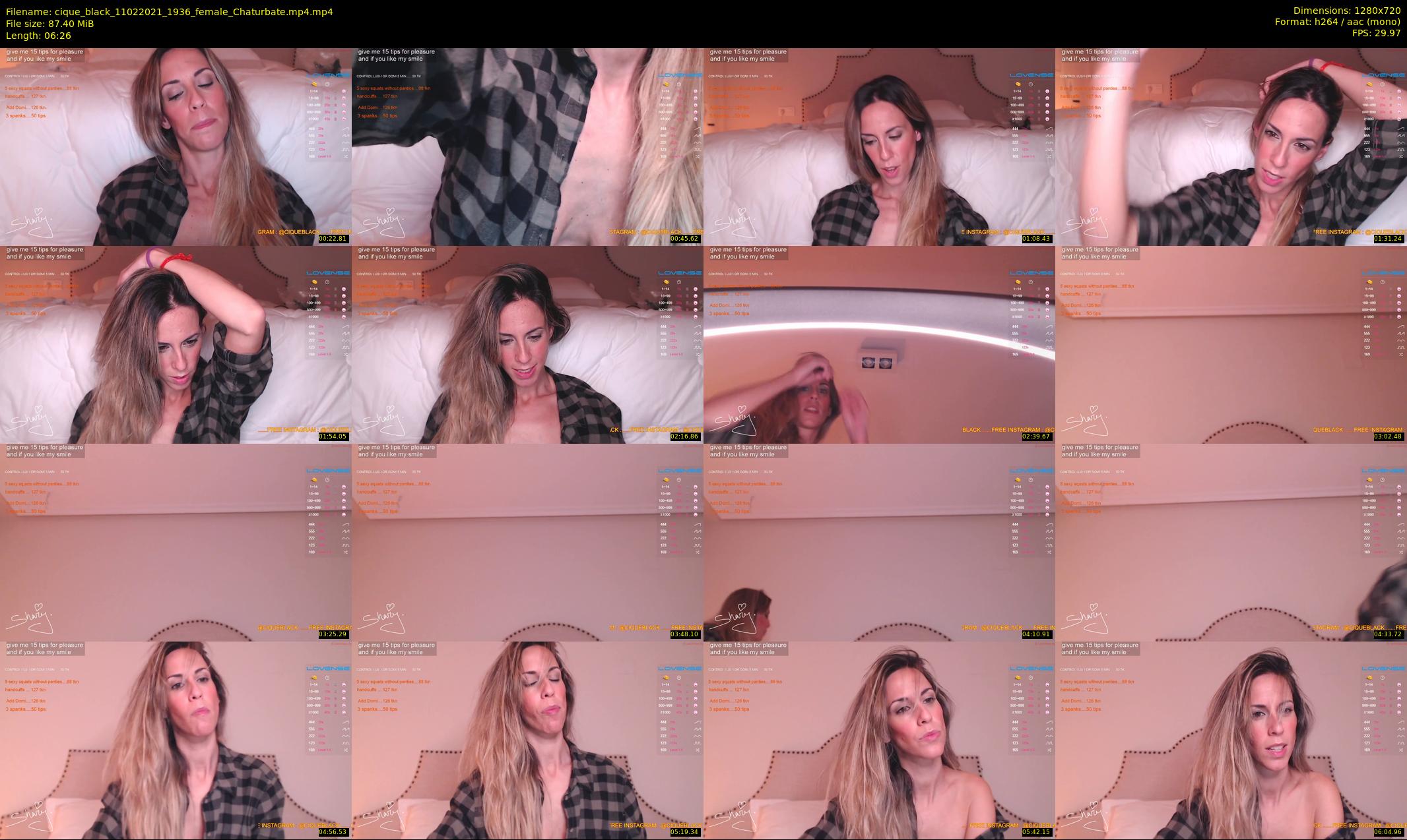 cique_black — 7 minute Chaturbate female cam show recording, 720p, Feb 11, 2021