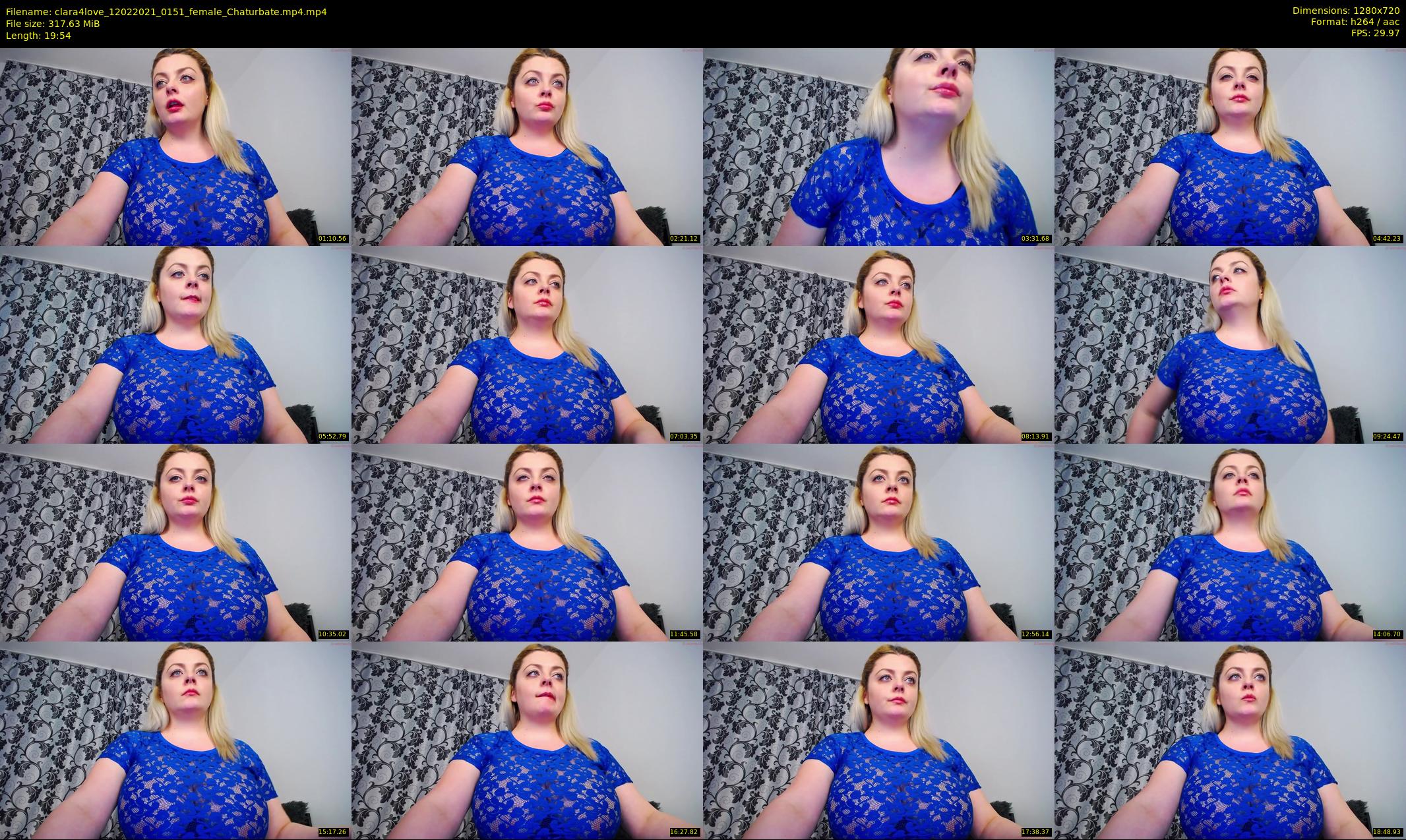 clara4love — 20 minute Chaturbate female cam show recording, 720p, Feb 12, 2021