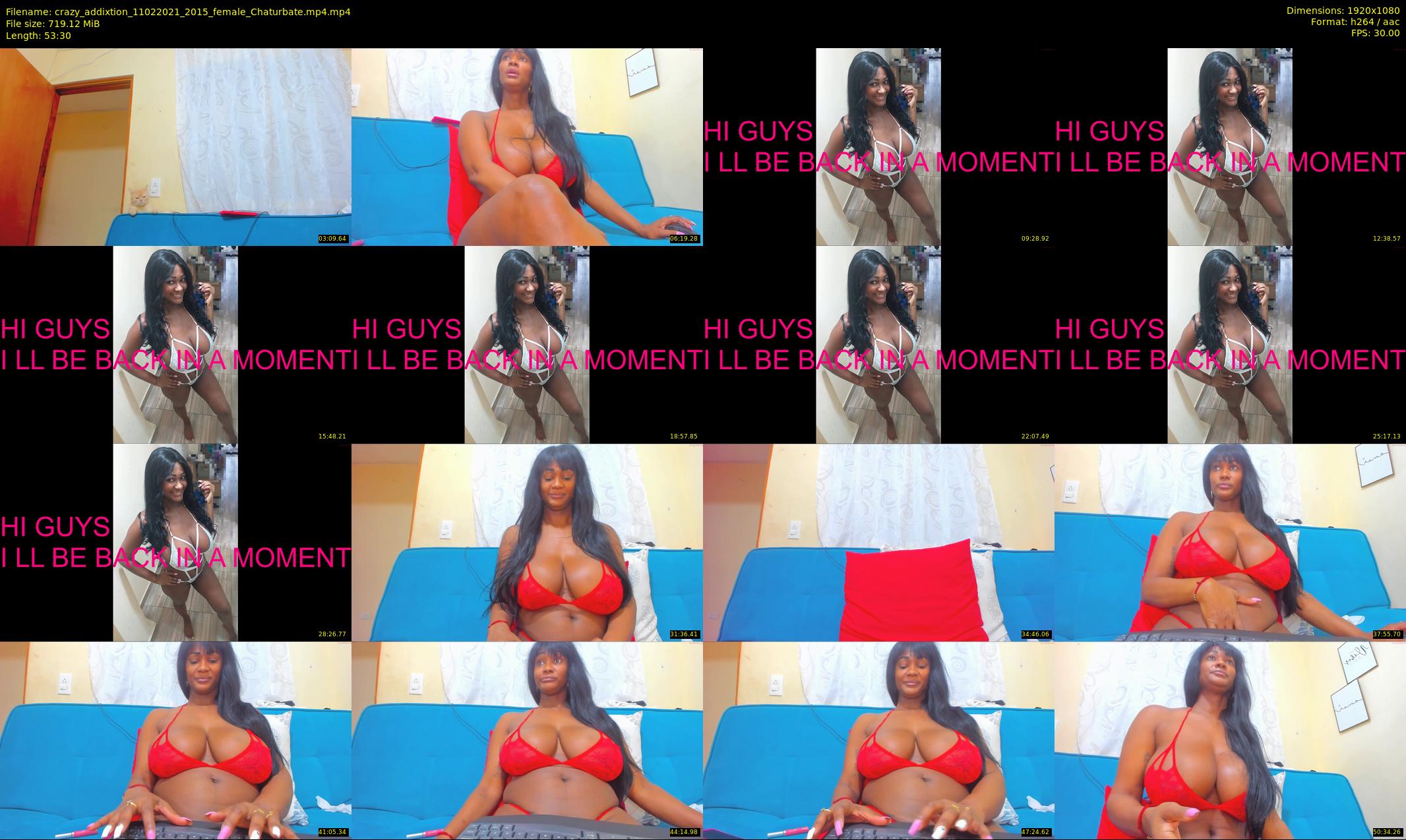 crazy_addixtion — 54 minute Chaturbate female cam show recording, 1080p, Feb 11, 2021