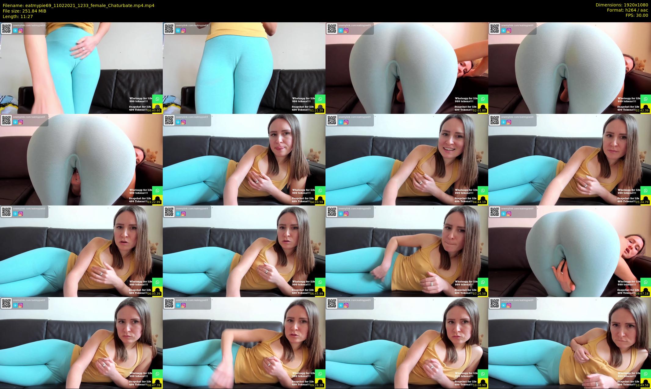 eatmypie69 — 12 minute Chaturbate female cam show recording, 1080p, Feb 11, 2021