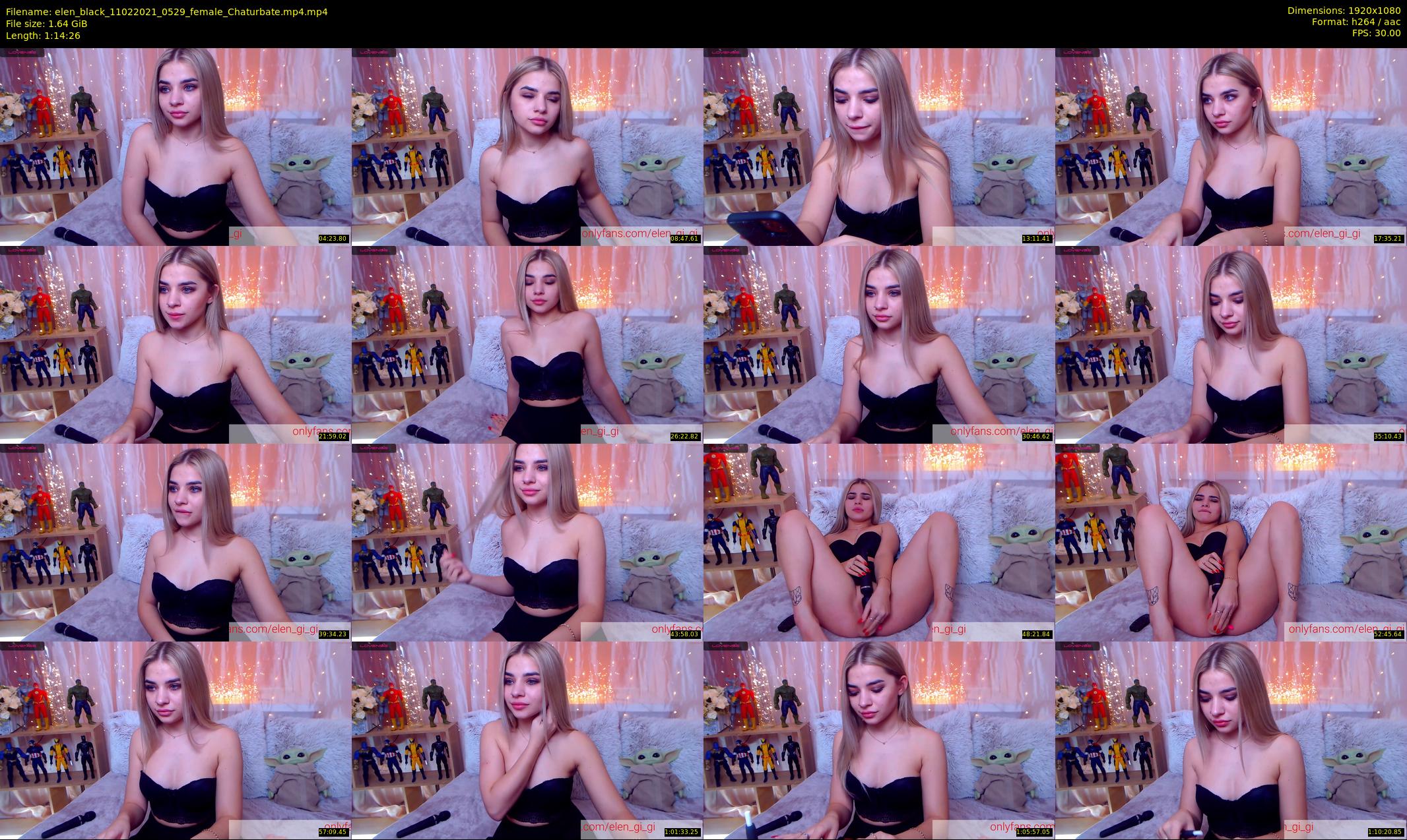 elen_black — 75 minute Chaturbate female cam show recording, 1080p, Feb 11, 2021