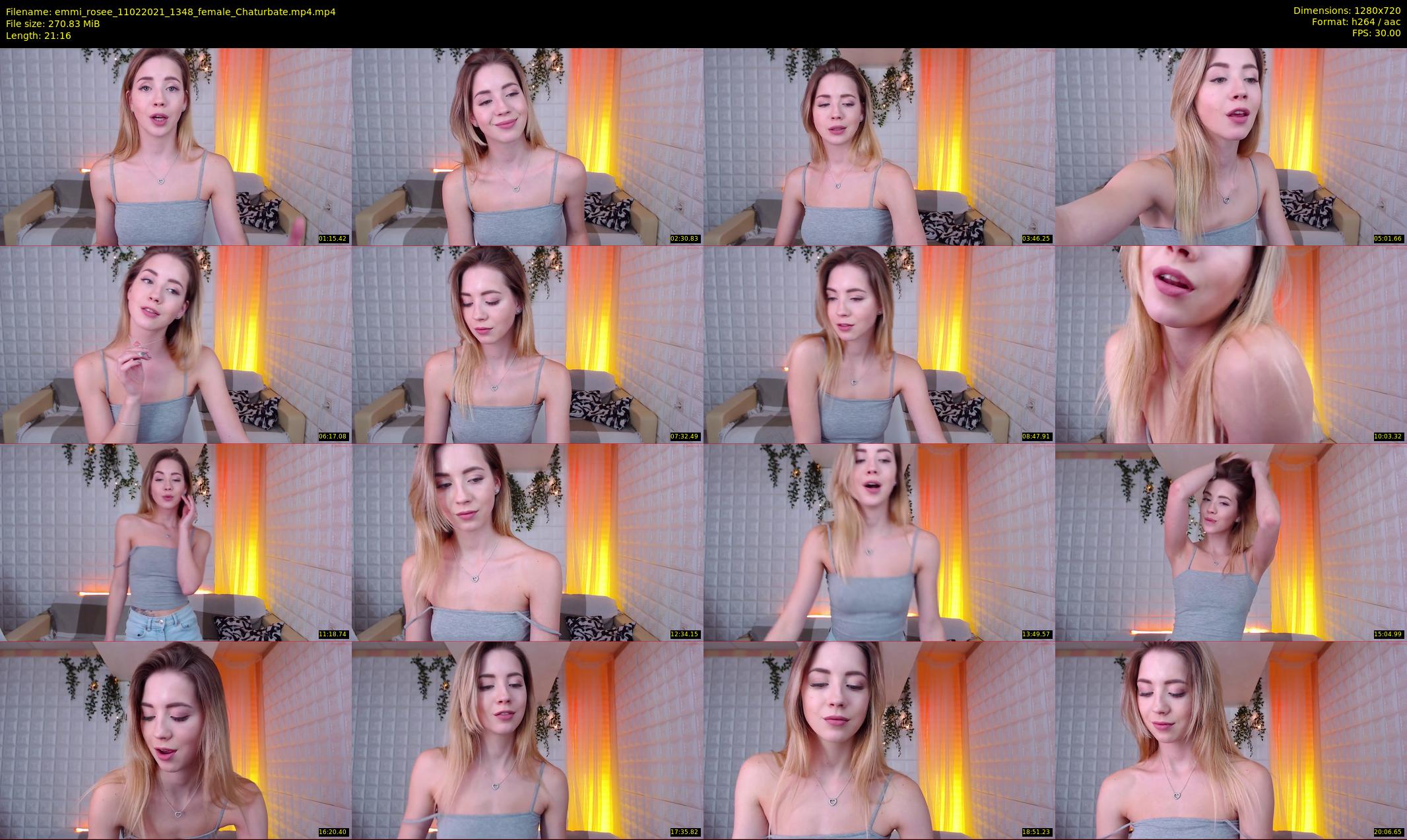 emmi_rosee — 22 minute Chaturbate female cam show recording, 720p, Feb 11, 2021