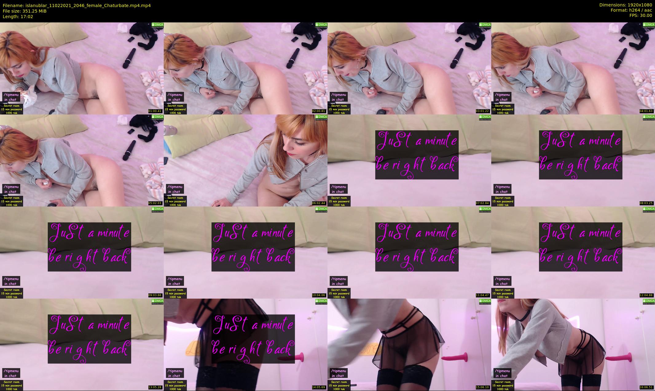 islanublar — 18 minute Chaturbate female cam show recording, 1080p, Feb 11, 2021
