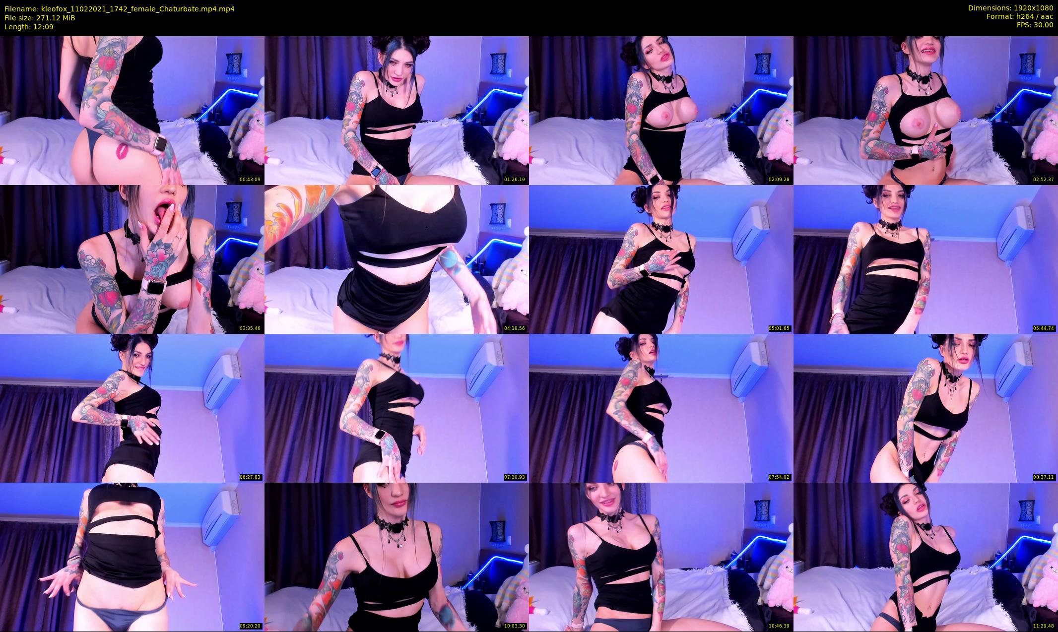 kleofox — 13 minute Chaturbate female cam show recording, 1080p, Feb 11, 2021
