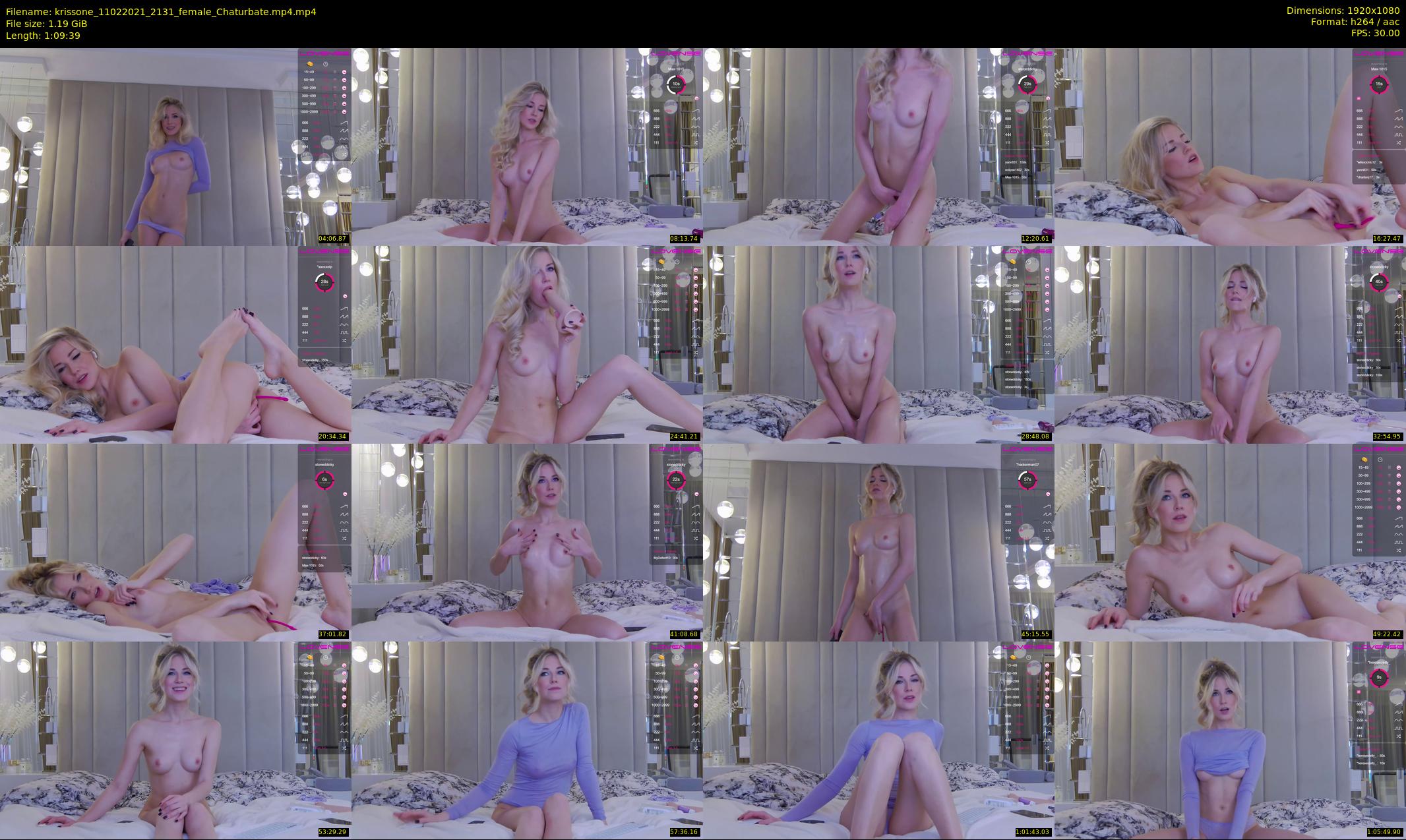 krissone — 70 minute Chaturbate female cam show recording, 1080p, Feb 11, 2021