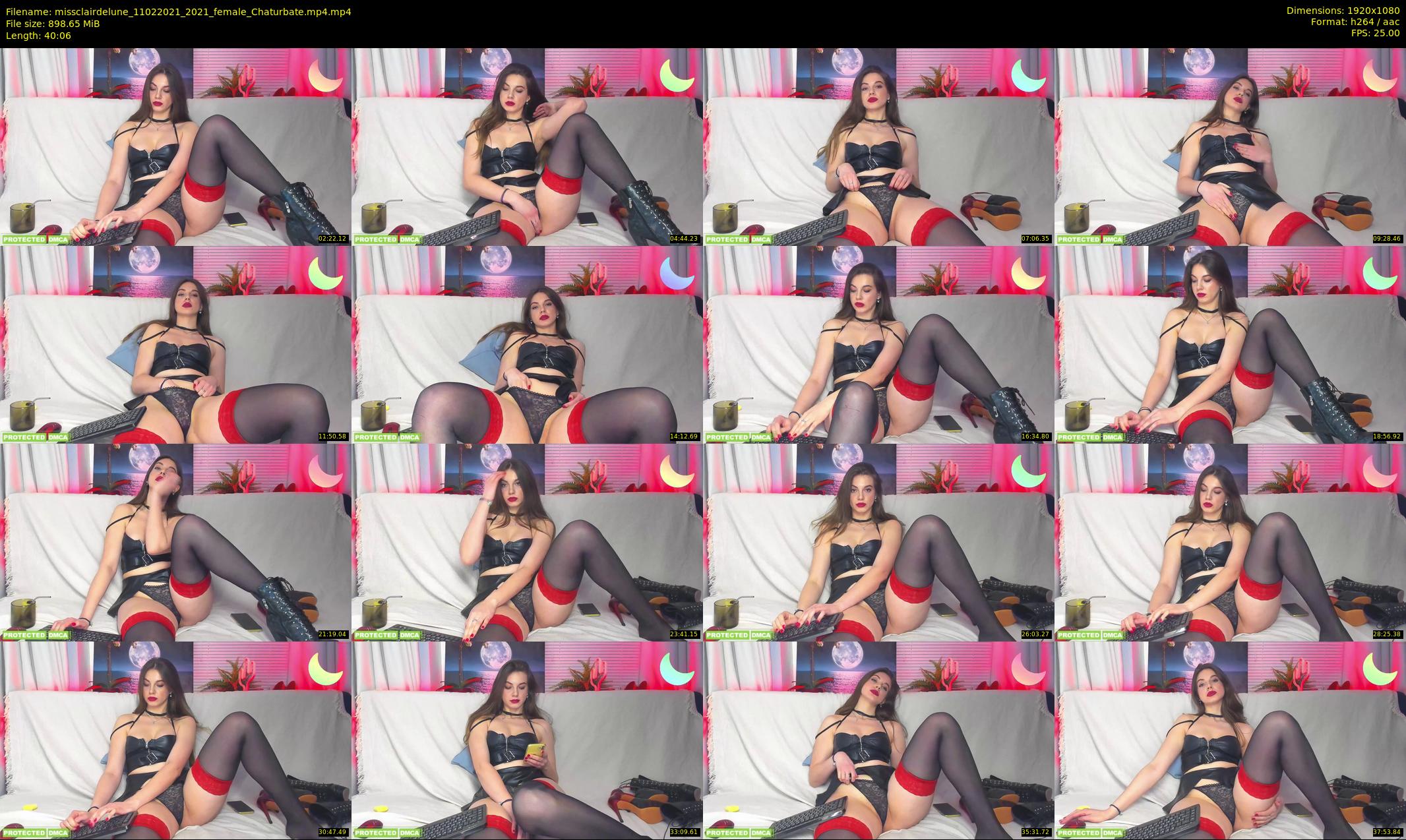 missclairdelune — 41 minute Chaturbate female cam show recording, 1080p, Feb 11, 2021