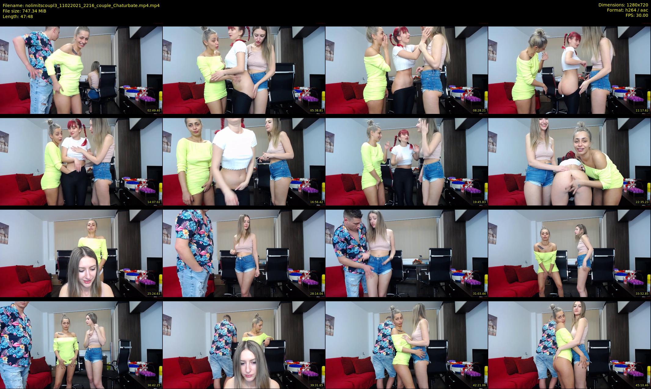 nolimitscoupl3 — 48 minute Chaturbate couple cam show recording, 720p, Feb 11, 2021