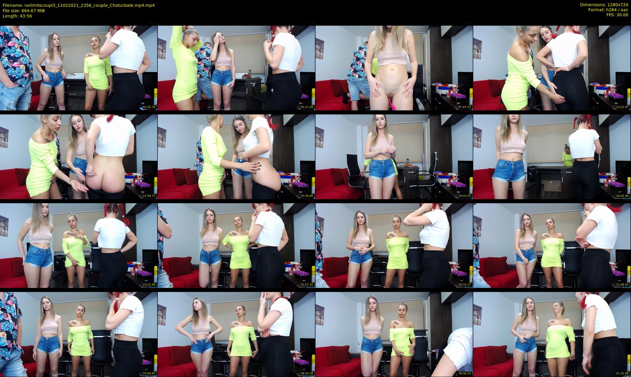 nolimitscoupl3 — 44 minute Chaturbate couple cam show recording, 720p, Feb 11, 2021