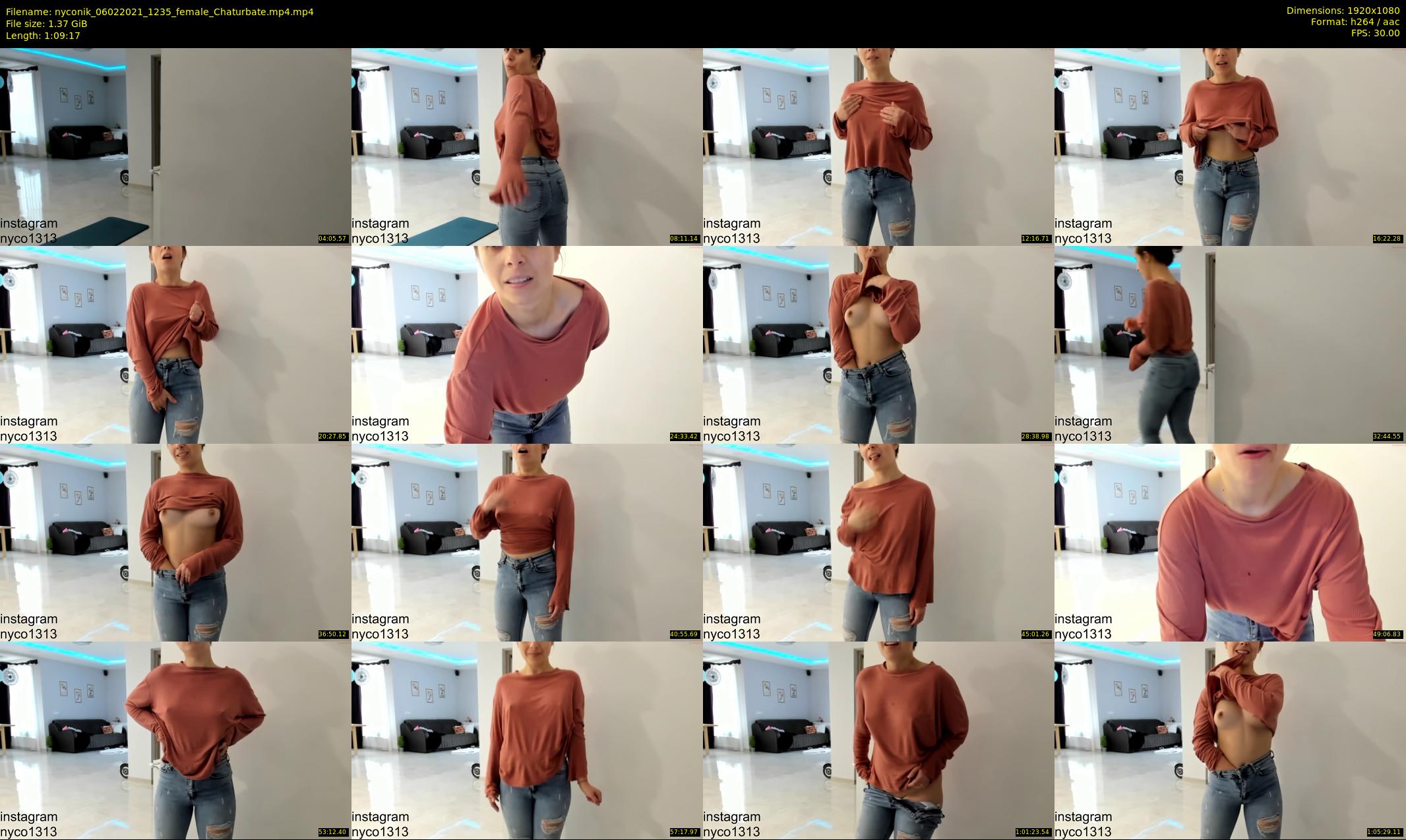 nyconik — 70 minute Chaturbate female cam show recording, 1080p, Feb 6, 2021