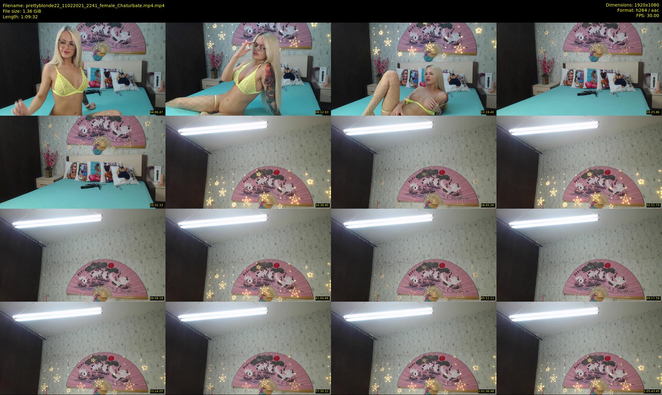 prettyblonde22 — 70 minute Chaturbate female cam show recording, 1080p, Feb 11, 2021