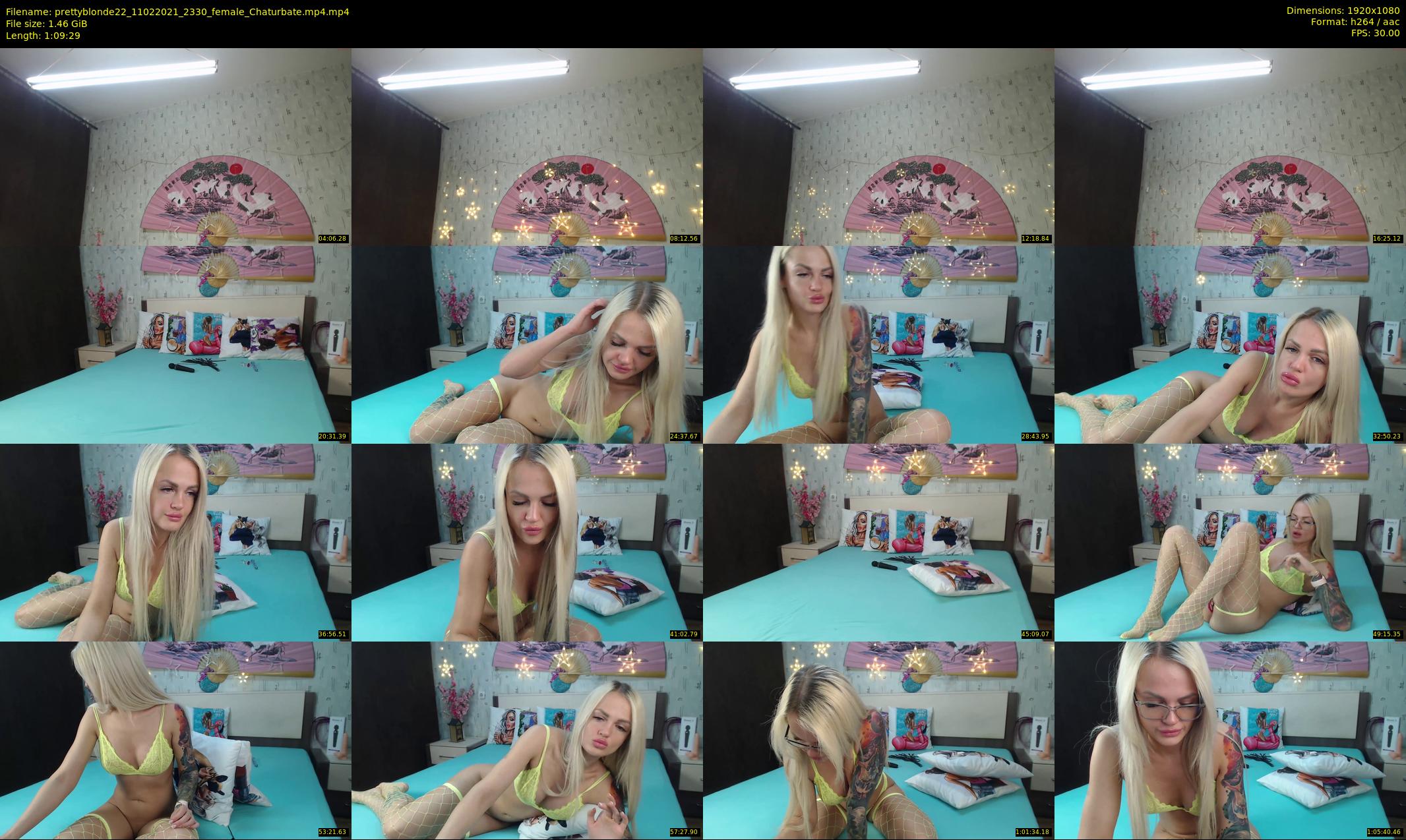 prettyblonde22 — 70 minute Chaturbate female cam show recording, 1080p, Feb 11, 2021