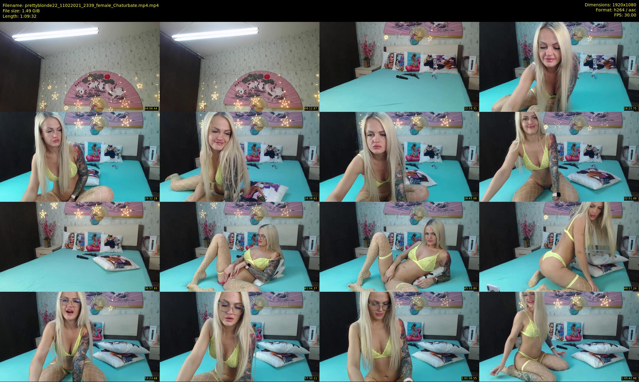 prettyblonde22 — 70 minute Chaturbate female cam show recording, 1080p, Feb 11, 2021