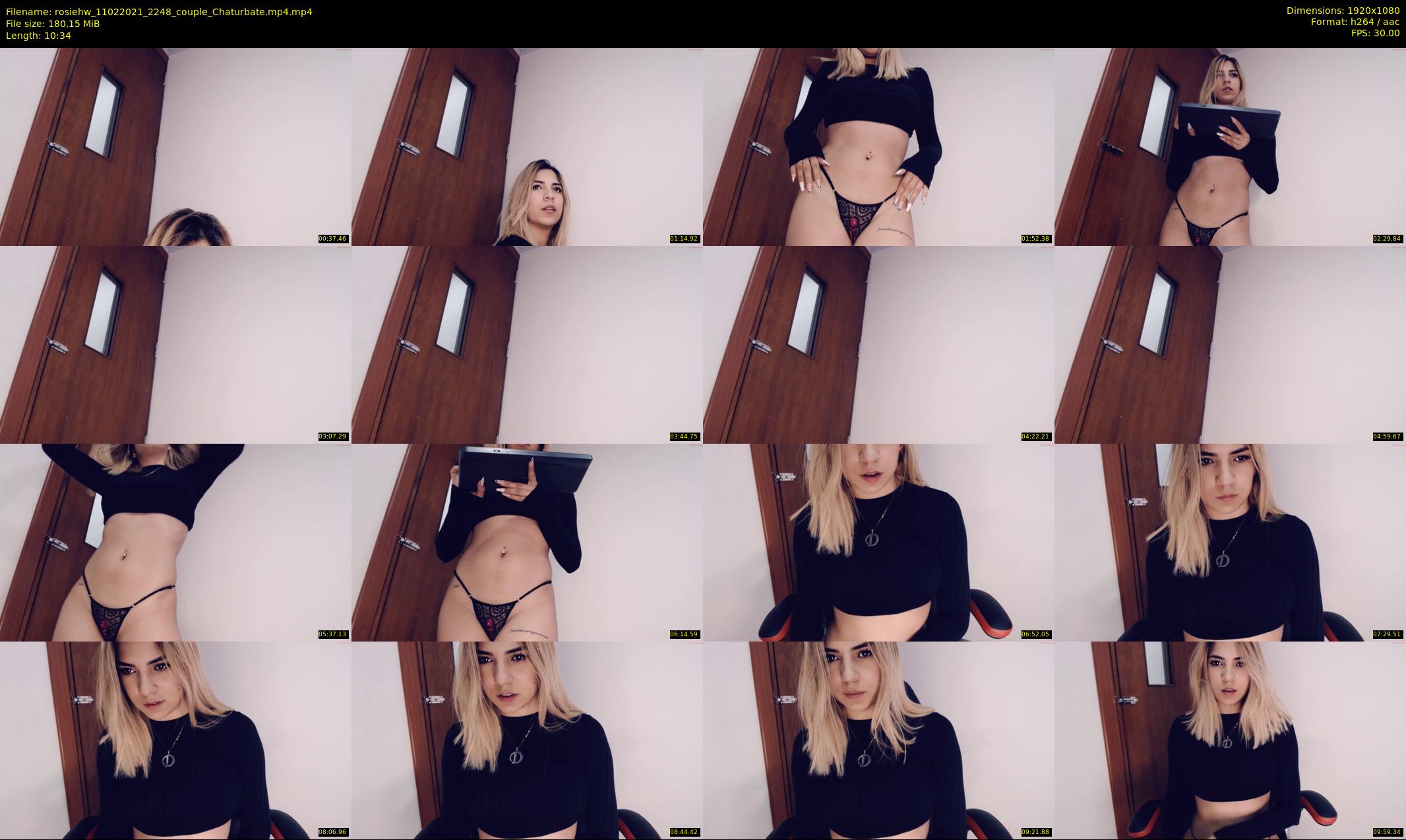 rosiehw — 11 minute Chaturbate couple cam show recording, 1080p, Feb 11, 2021