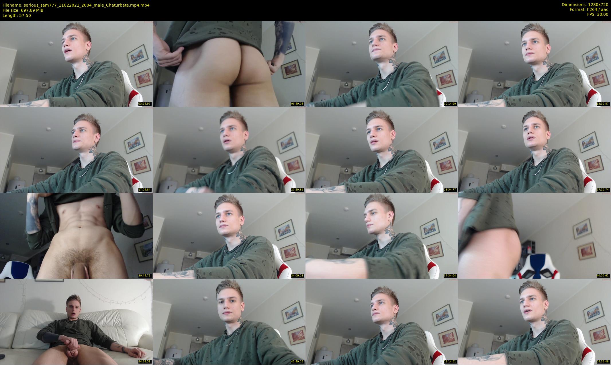 serious_sam777 — 58 minute Chaturbate male cam show recording, 720p, Feb 11, 2021