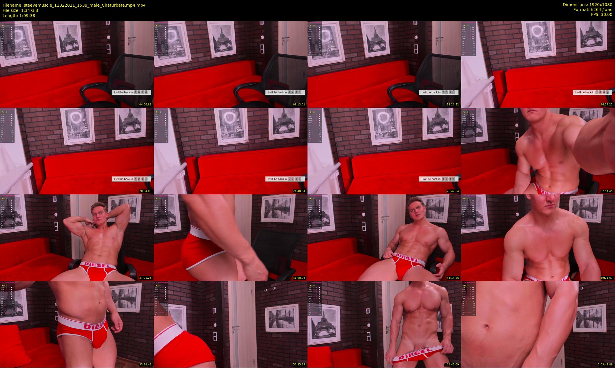 steevemuscle — 70 minute Chaturbate male cam show recording, 1080p, Feb 11, 2021