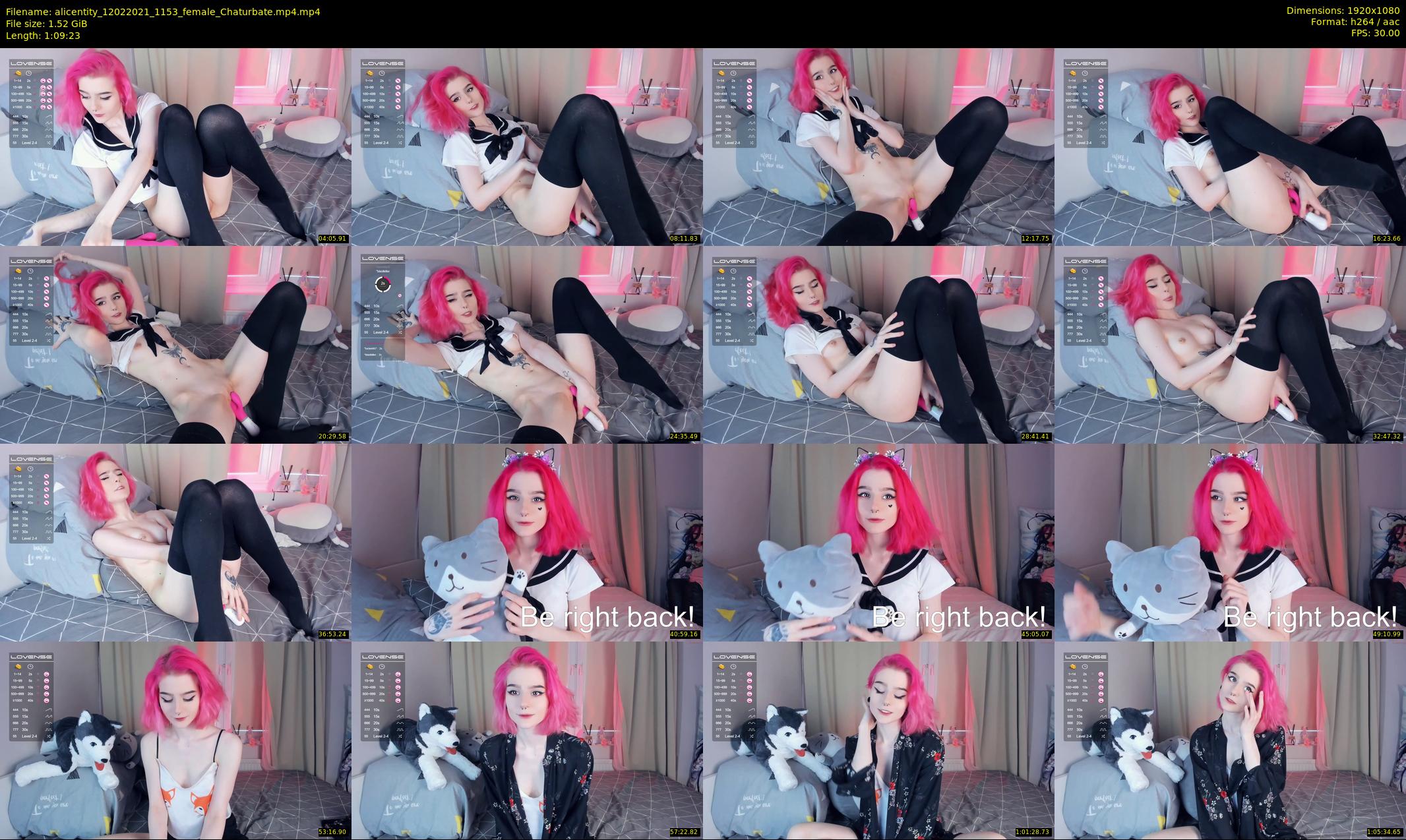 alicentity — 70 minute Chaturbate female cam show recording, 1080p, Feb 12, 2021