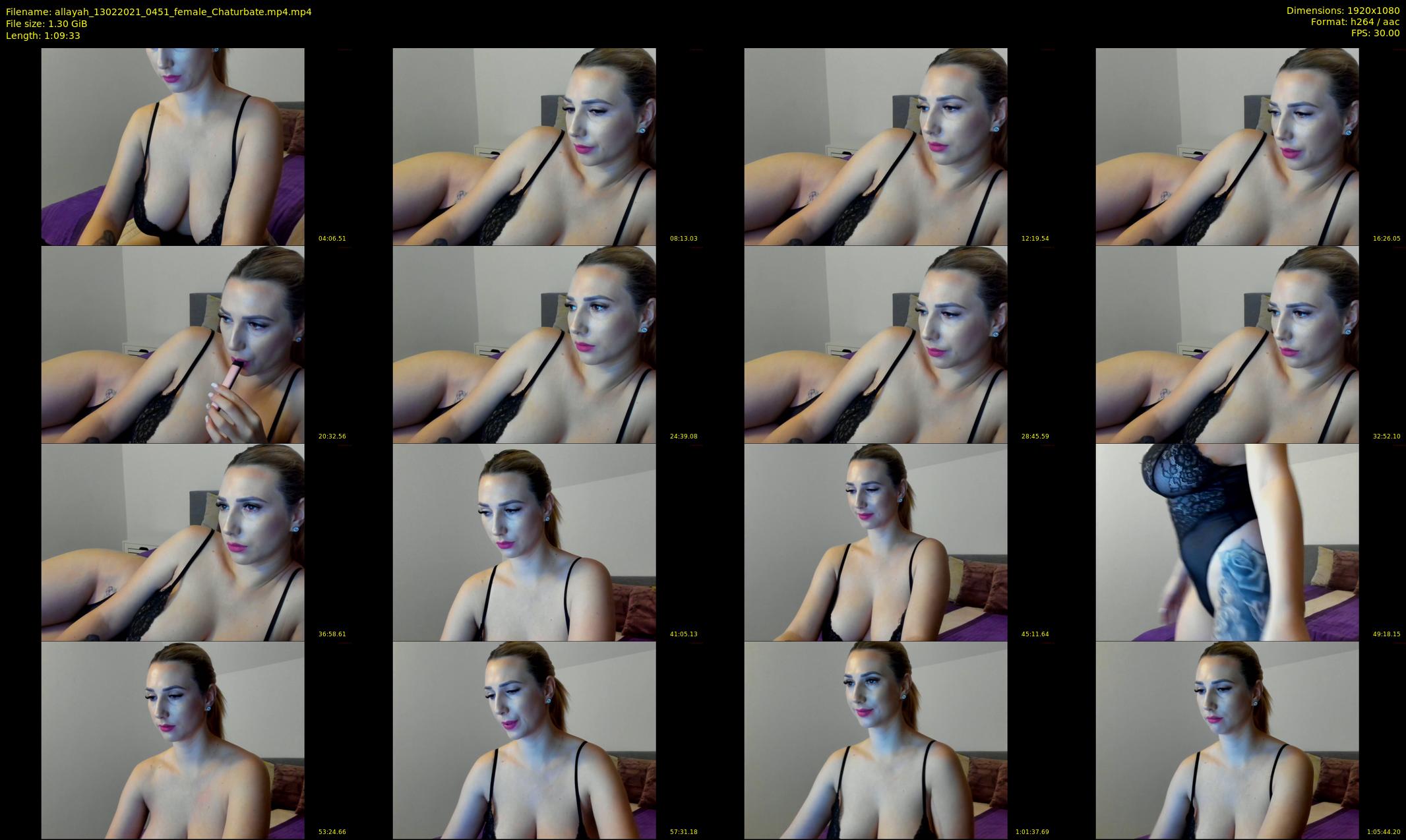 allayah — 70 minute Chaturbate female cam show recording, 1080p, Feb 13, 2021
