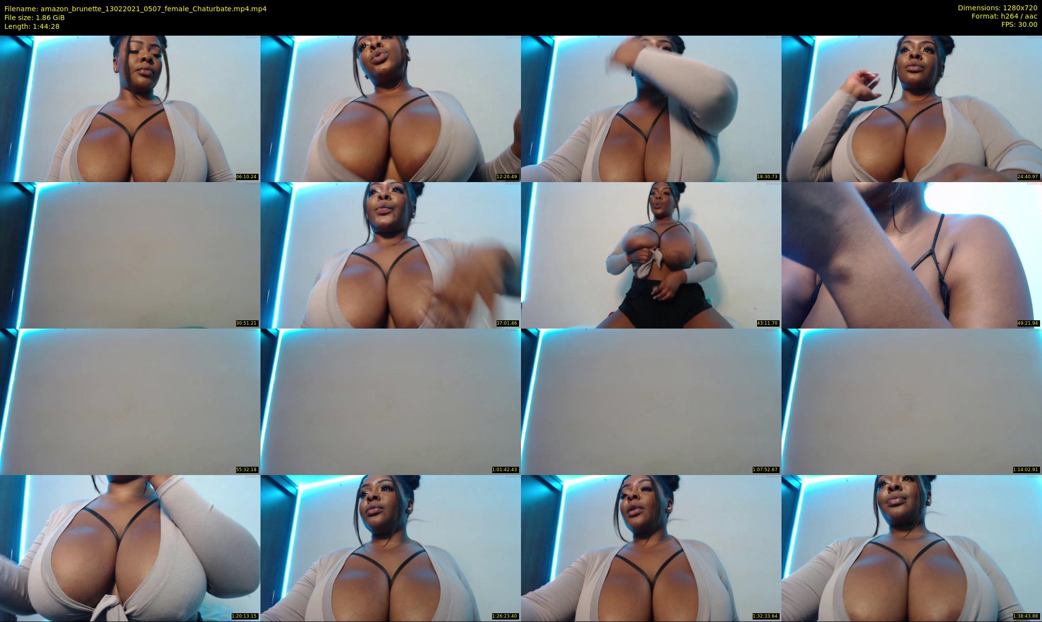 amazon_brunette — 105 minute Chaturbate female cam show recording, 720p, Feb 13, 2021