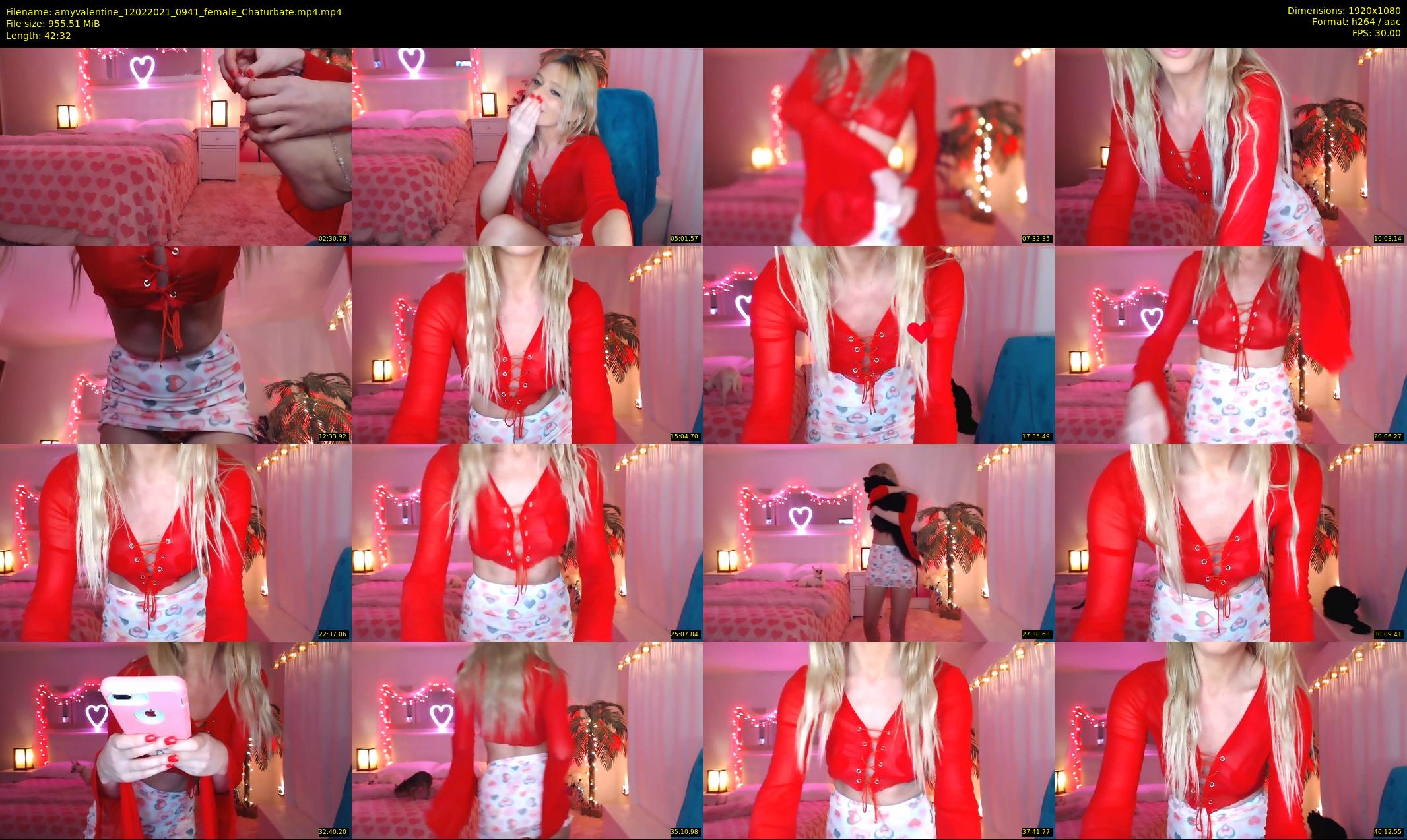 amyvalentine — 43 minute Chaturbate female cam show recording, 1080p, Feb 12, 2021