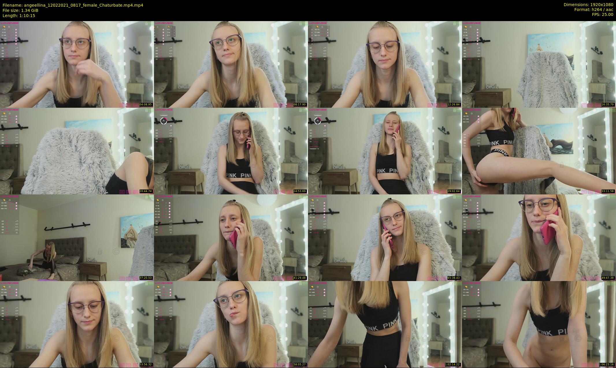 angeellina — 71 minute Chaturbate female cam show recording, 1080p, Feb 12, 2021