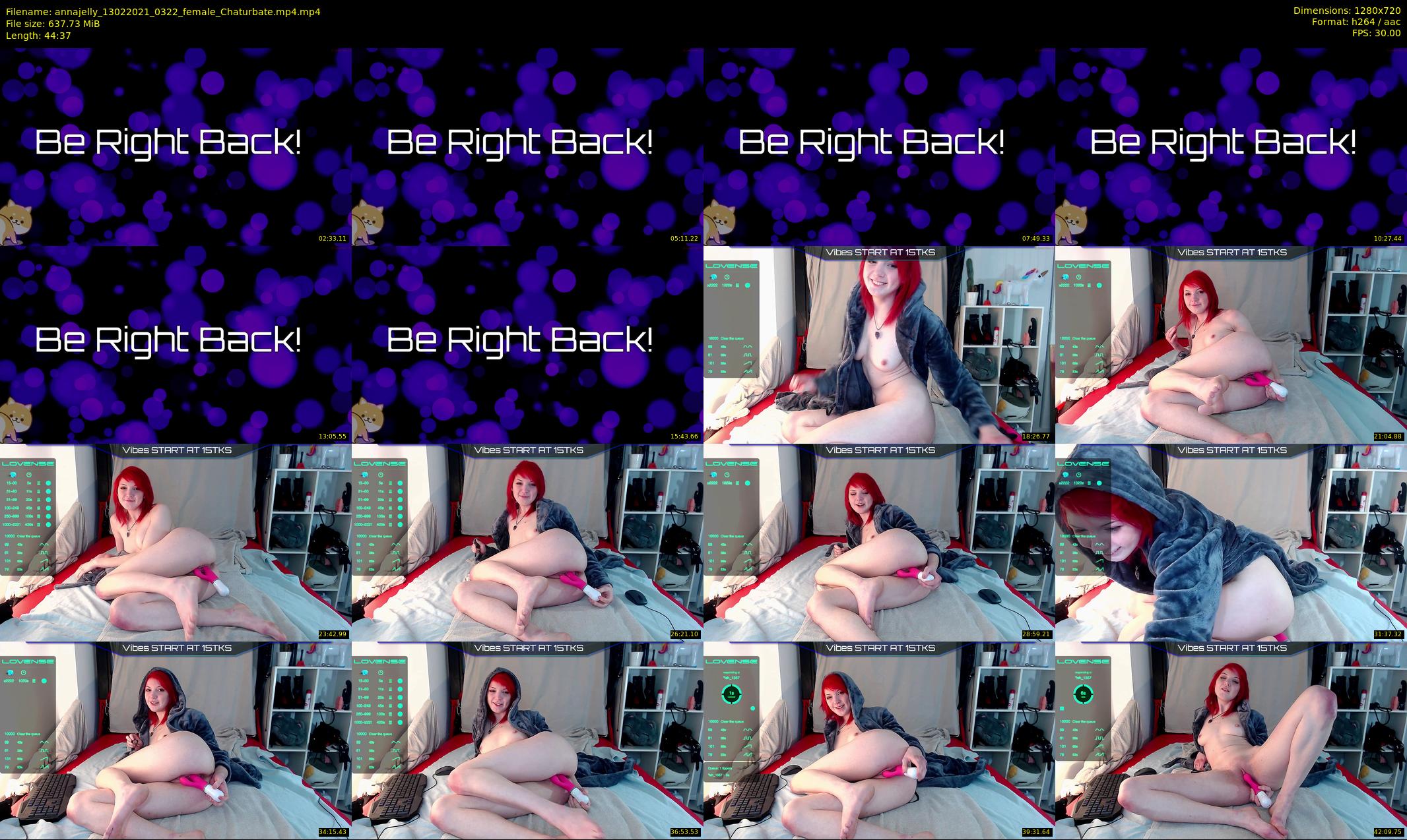 annajelly — 45 minute Chaturbate couple cam show recording, 720p, Feb 13, 2021