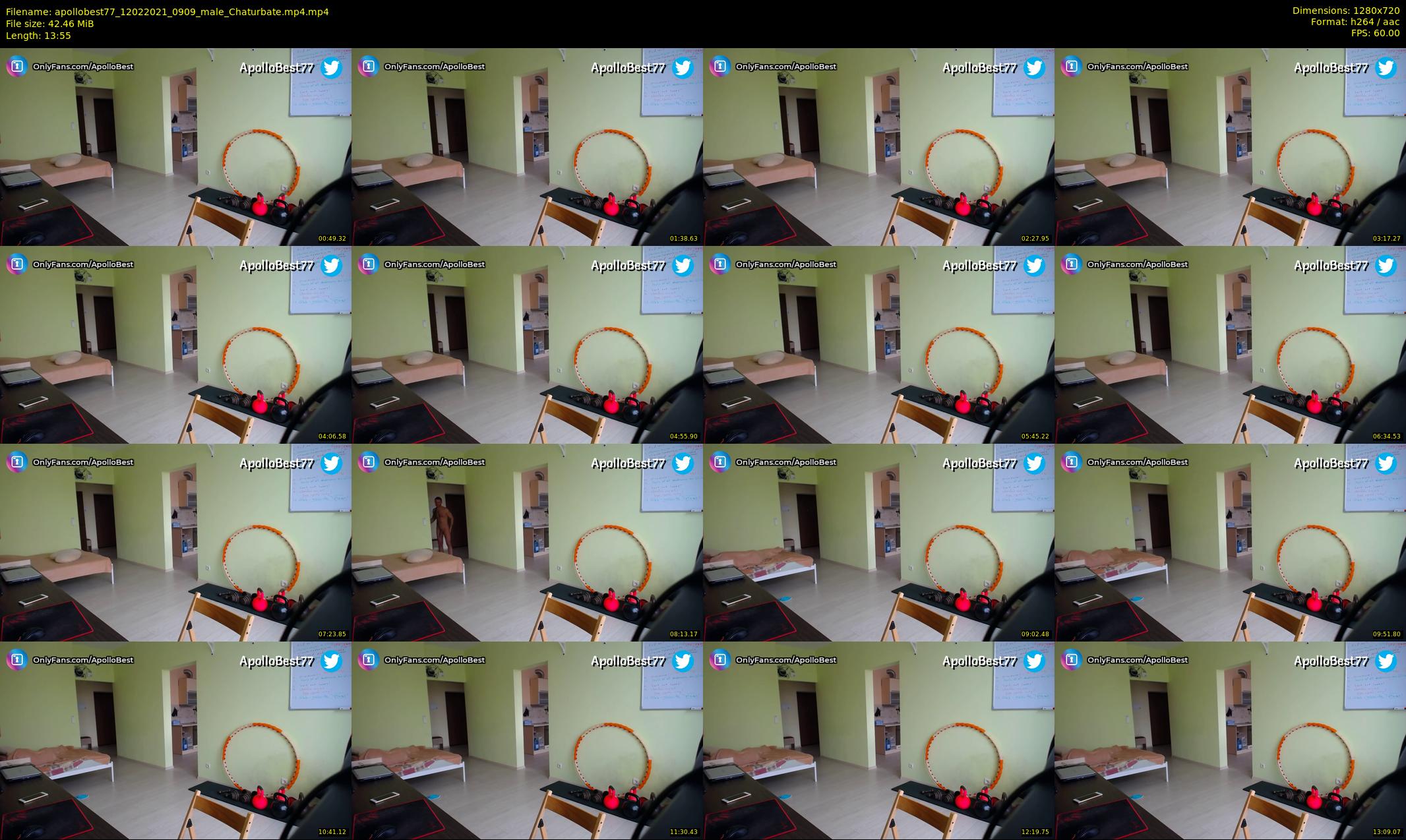 apollobest77 — 14 minute Chaturbate male cam show recording, 720p, Feb 12, 2021