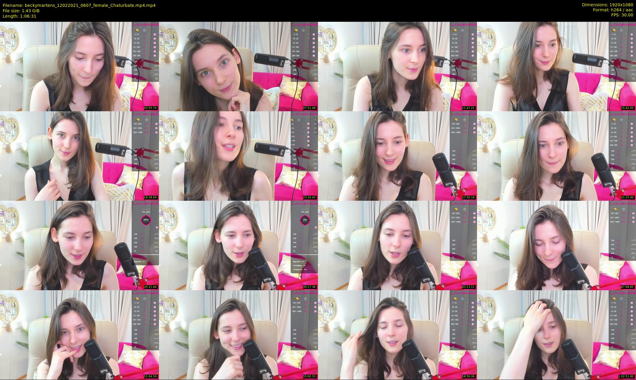 beckymartens — 67 minute Chaturbate female cam show recording, 1080p, Feb 12, 2021