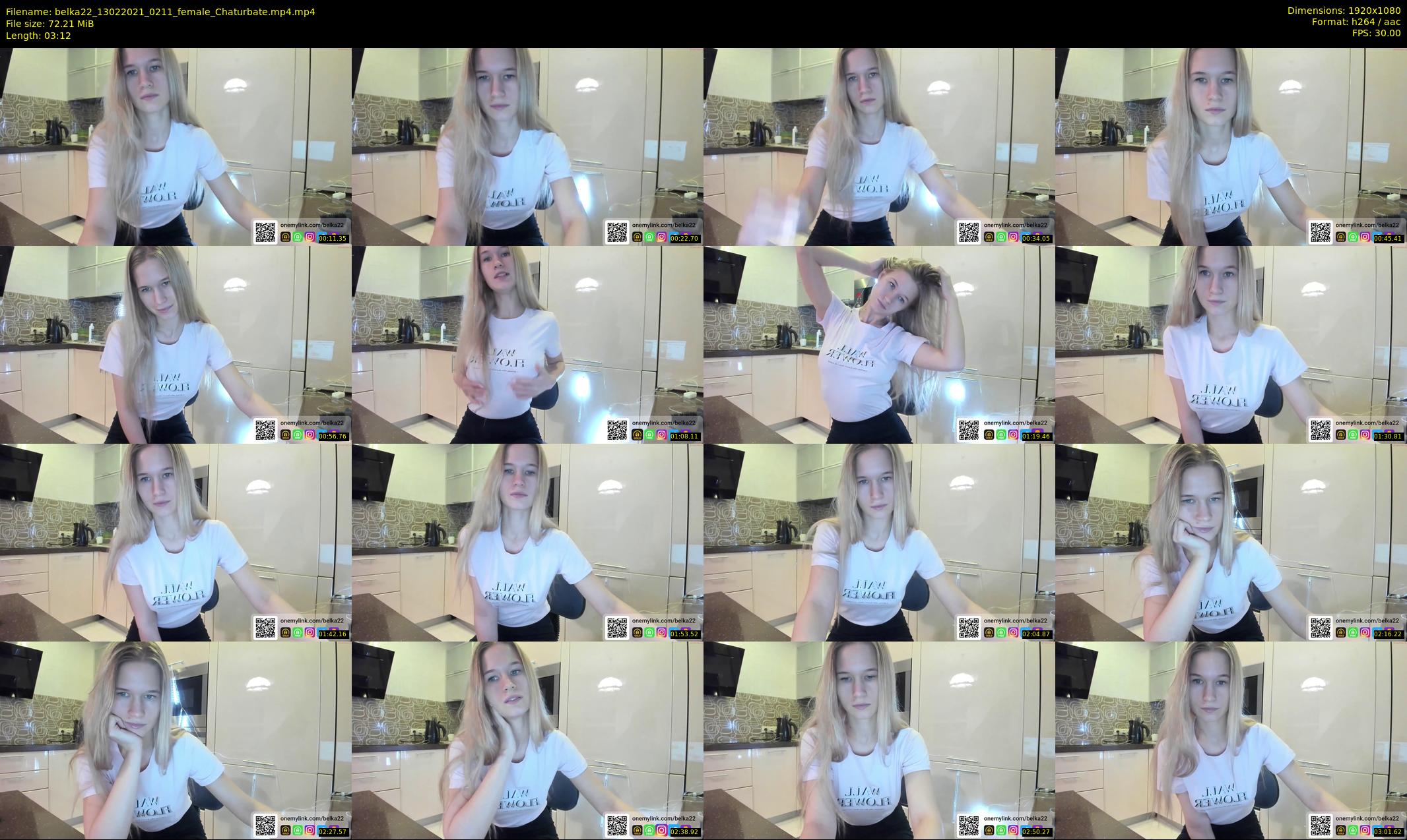 belka22 — 4 minute Chaturbate female cam show recording, 1080p, Feb 13, 2021