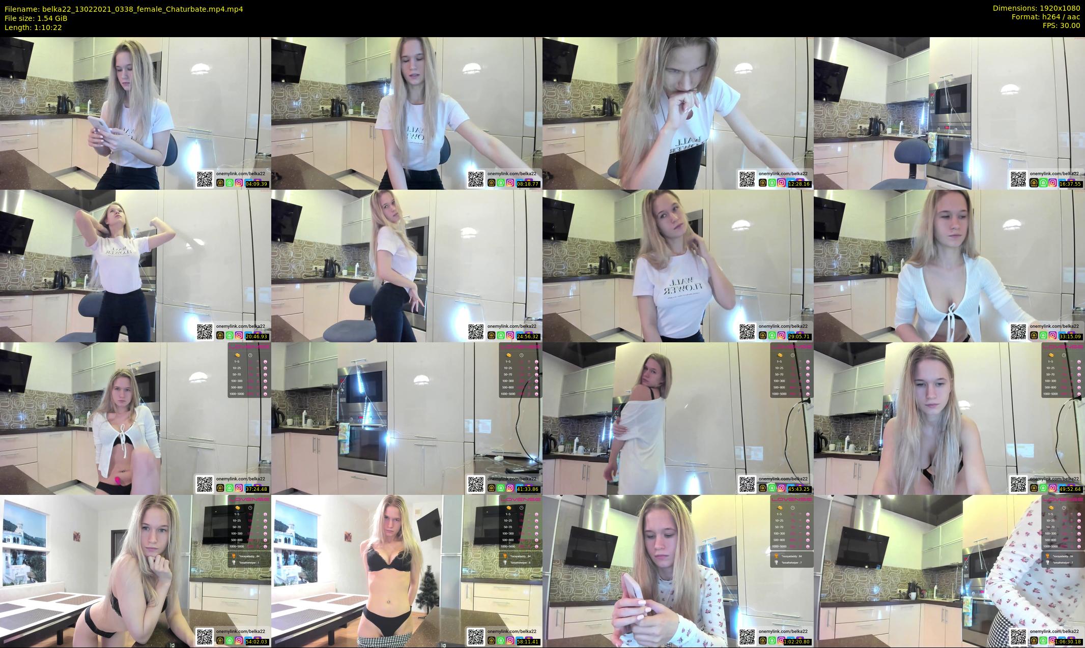 belka22 — 71 minute Chaturbate female cam show recording, 1080p, Feb 13, 2021