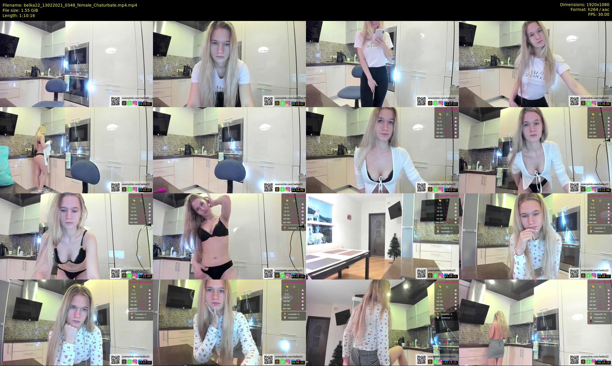 belka22 — 71 minute Chaturbate female cam show recording, 1080p, Feb 13, 2021