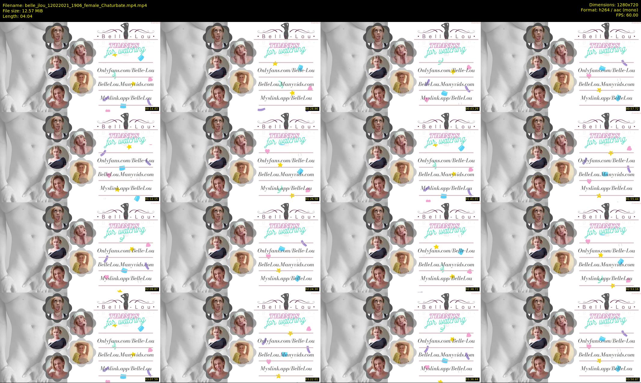 belle_jlou — 5 minute Chaturbate female cam show recording, 720p, Feb 12, 2021
