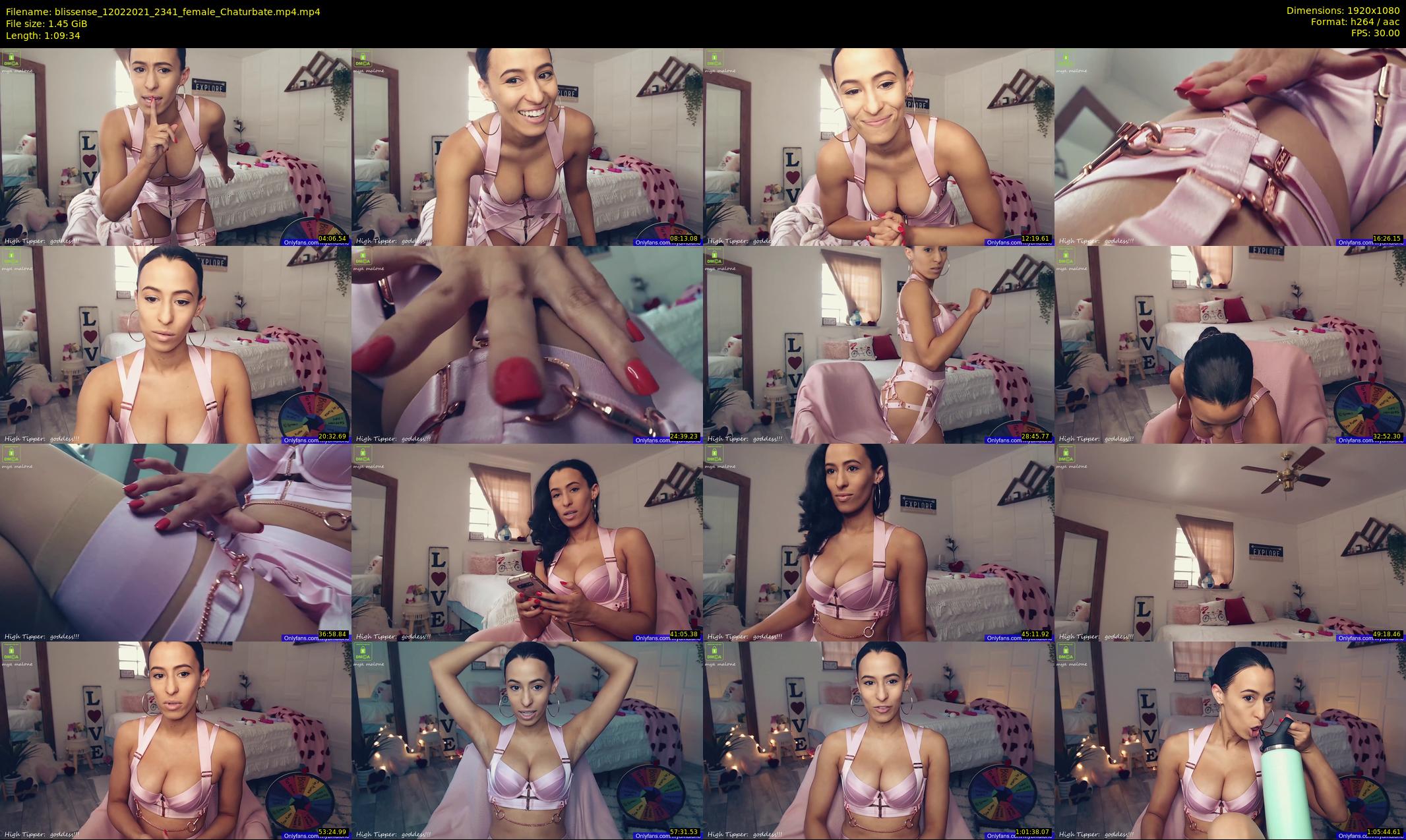 blissense — 70 minute Chaturbate female cam show recording, 1080p, Feb 12, 2021