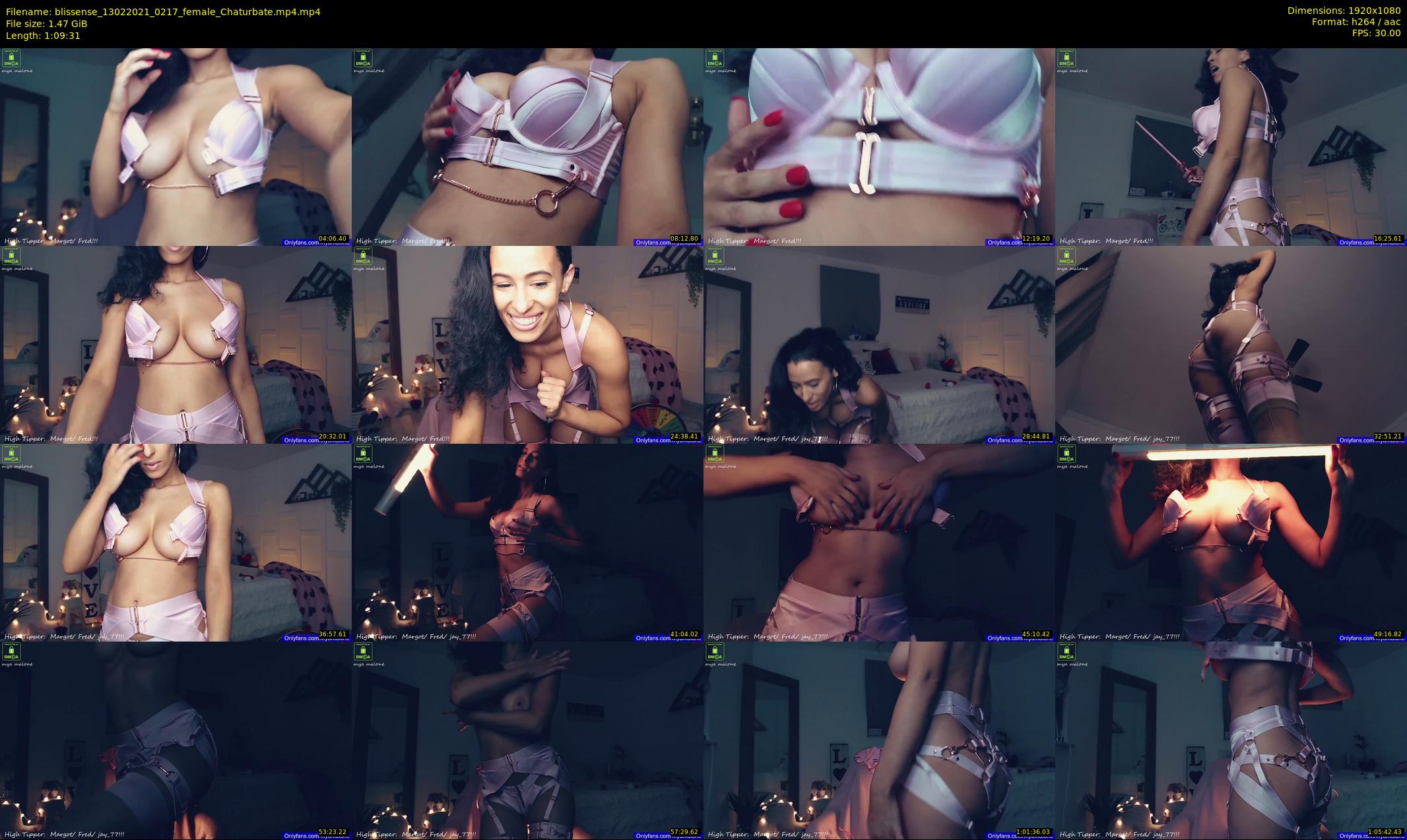 blissense — 70 minute Chaturbate female cam show recording, 1080p, Feb 13, 2021