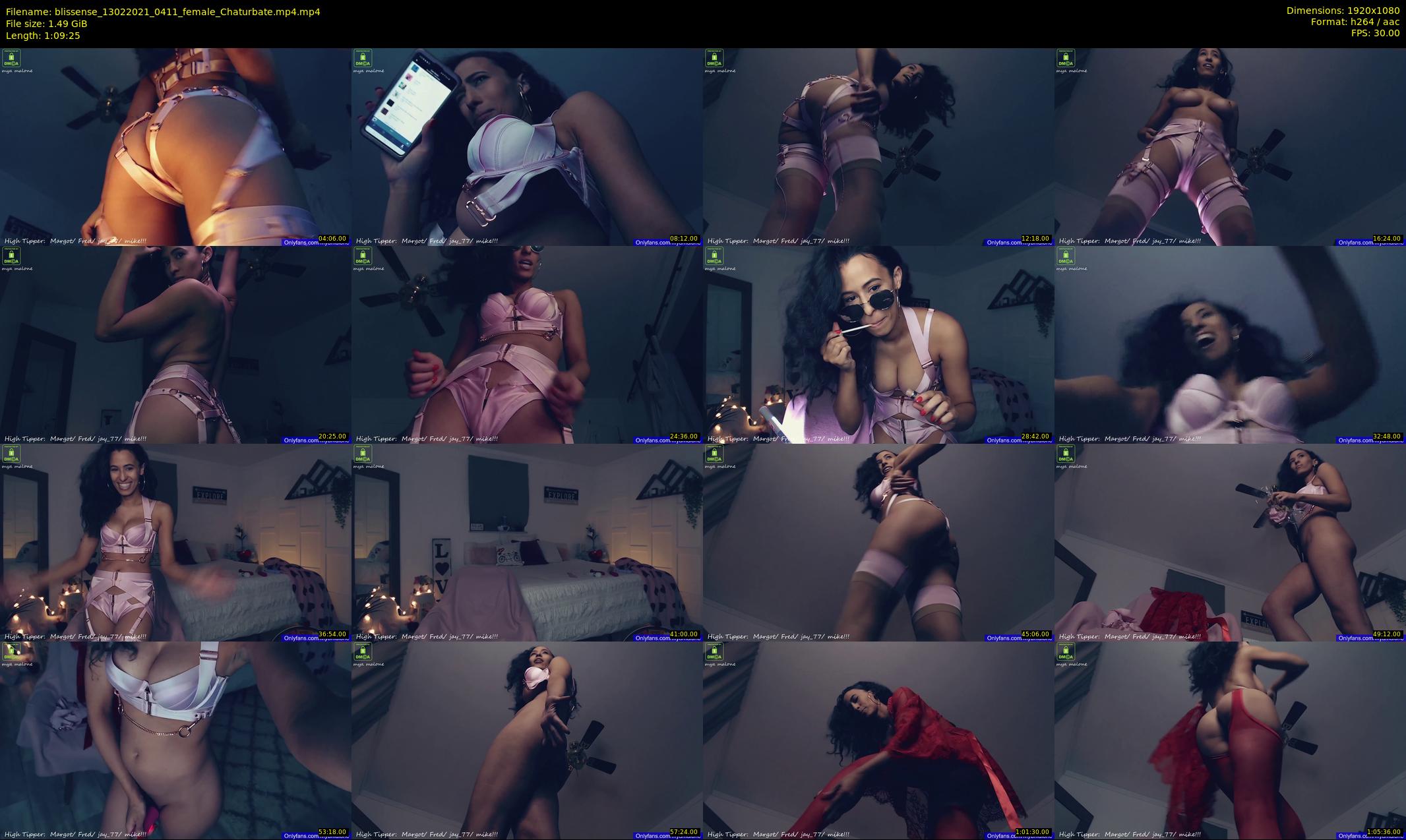 blissense — 70 minute Chaturbate female cam show recording, 1080p, Feb 13, 2021