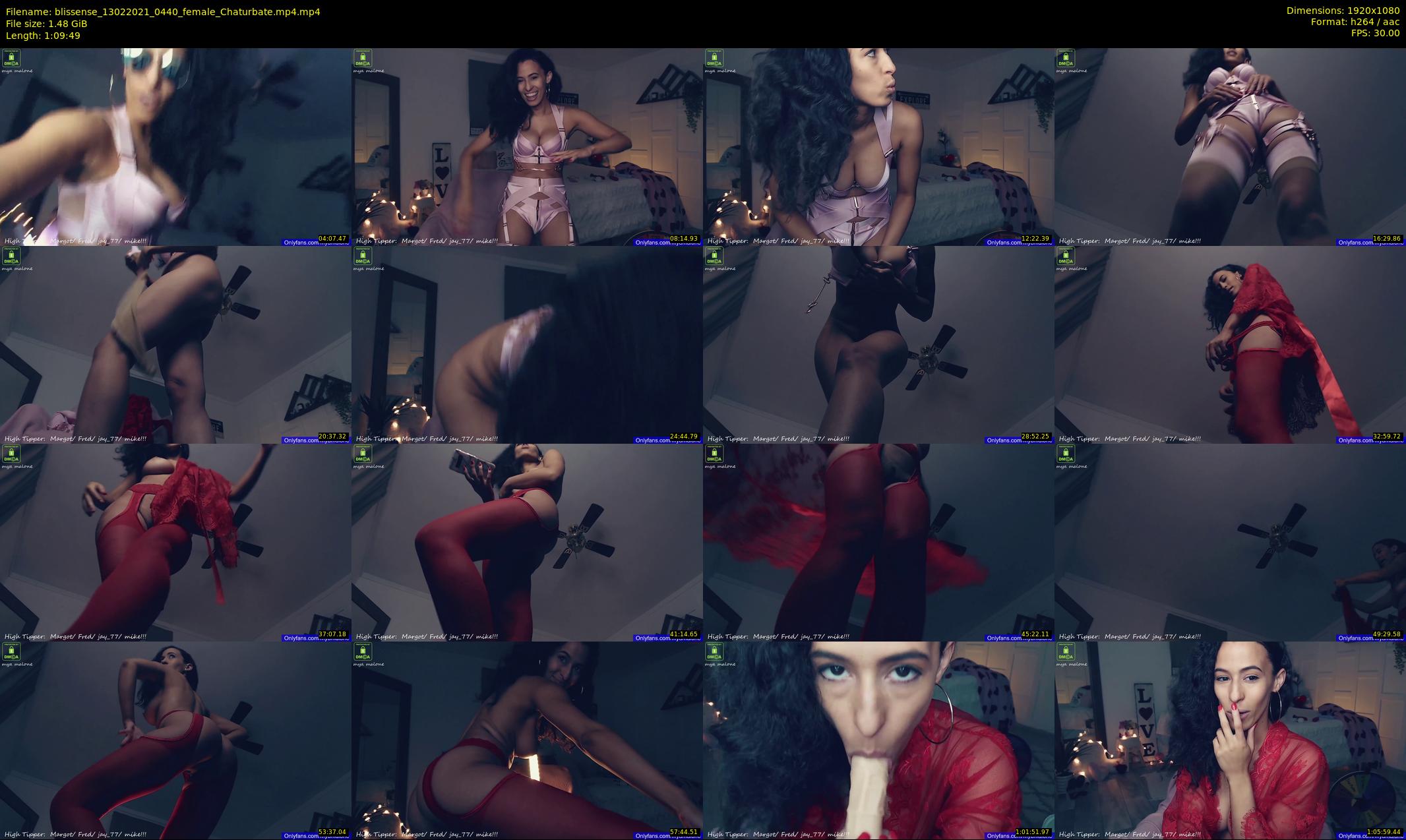 blissense — 70 minute Chaturbate female cam show recording, 1080p, Feb 13, 2021