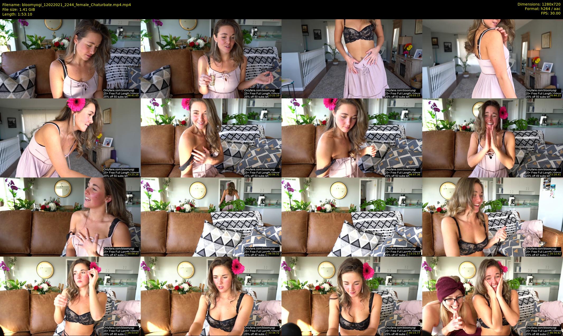 bloomyogi — 114 minute Chaturbate female cam show recording, 720p, Feb 12, 2021