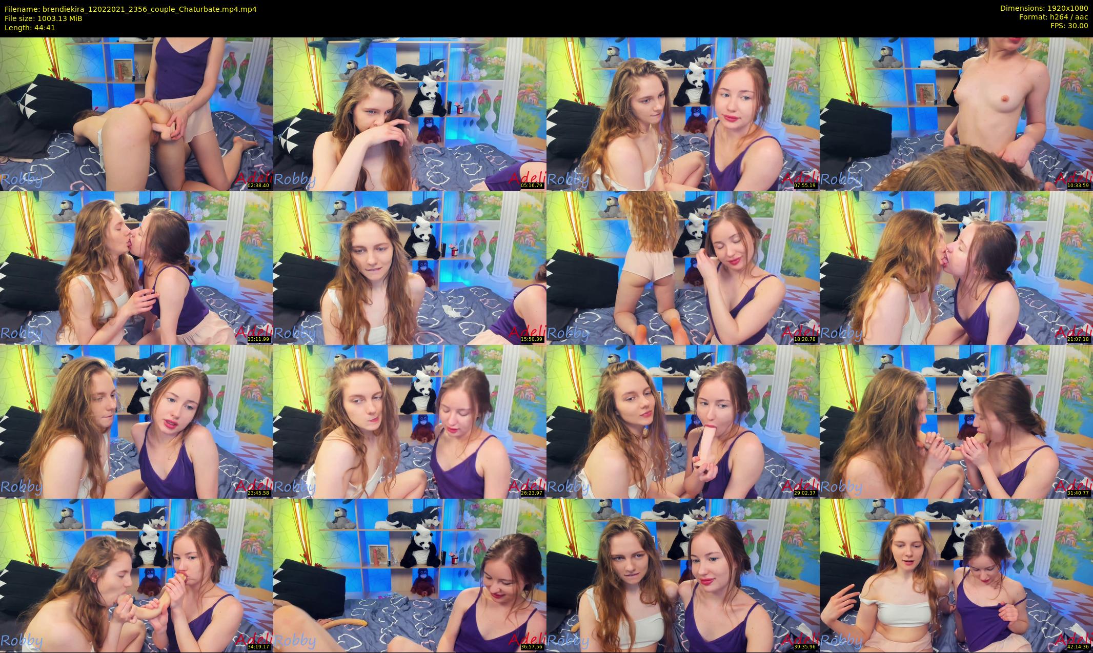 brendiekira — 45 minute Chaturbate couple cam show recording, 1080p, Feb 12, 2021